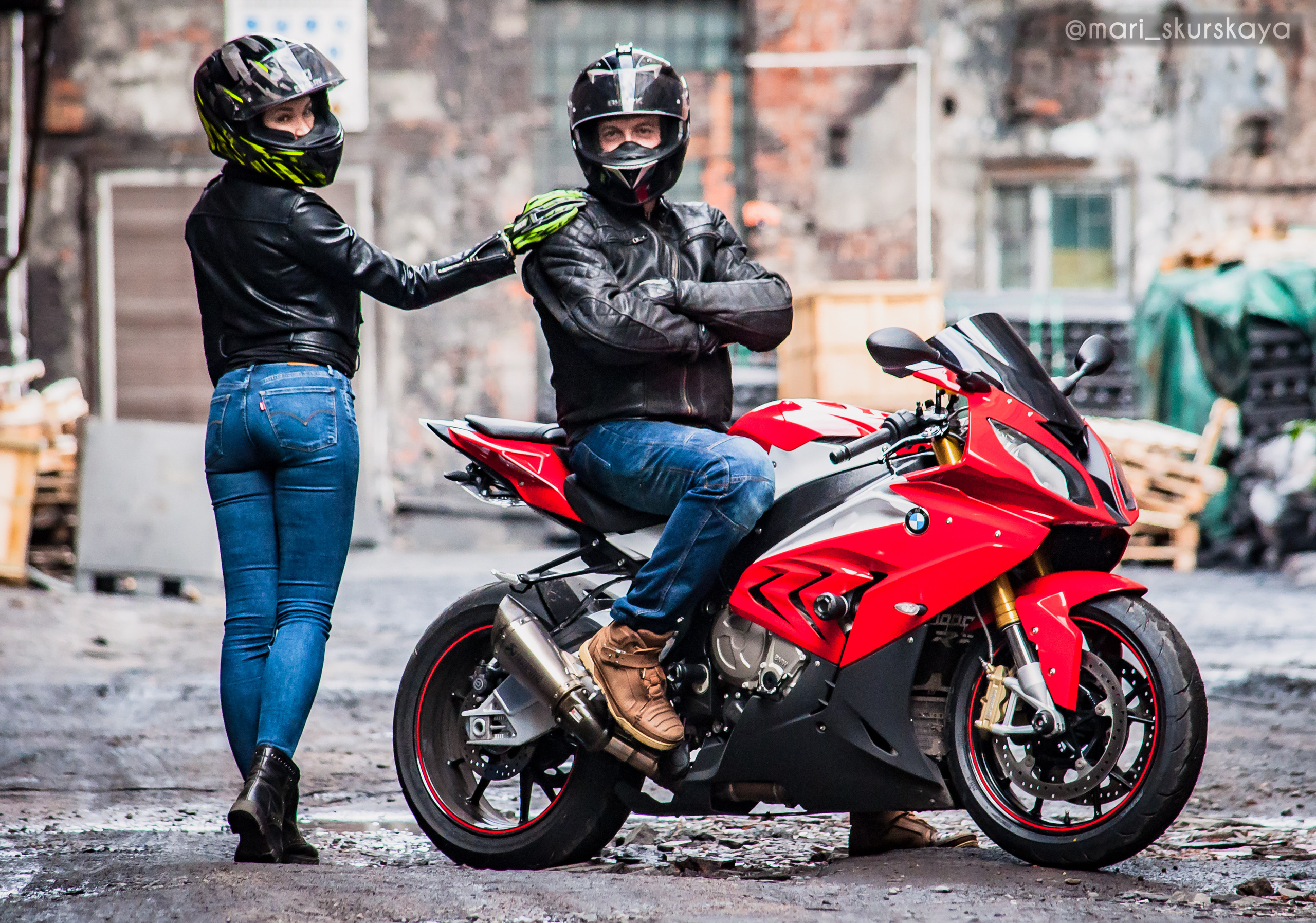 Кира и Кирилл — BMW S1000RR. Мотофотограф в Санкт-Петербурге Мария Скурская