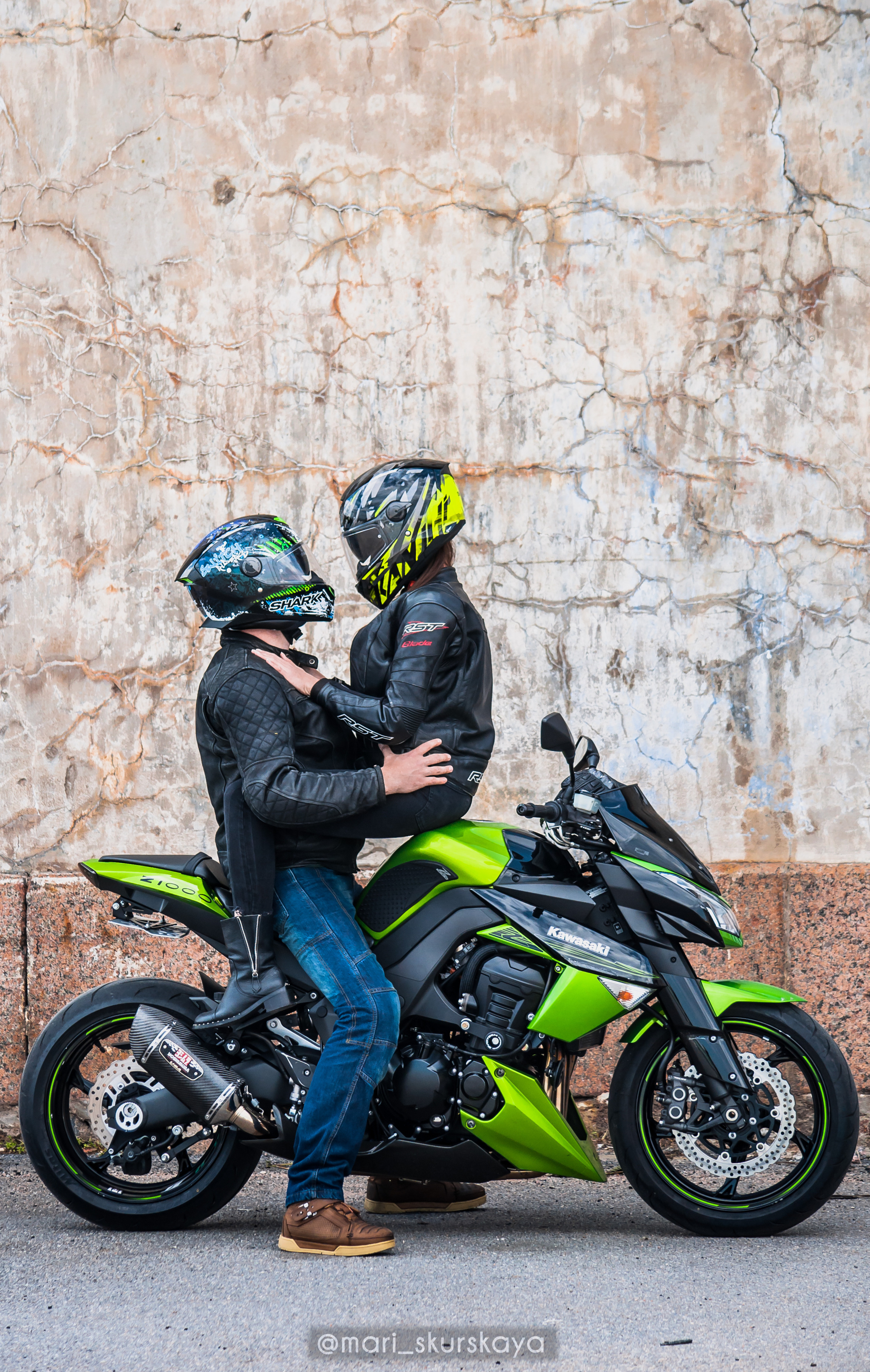 Кира и Кирилл — Kawasaki Z1000. Мотофотограф в Санкт-Петербурге Мария Скурская