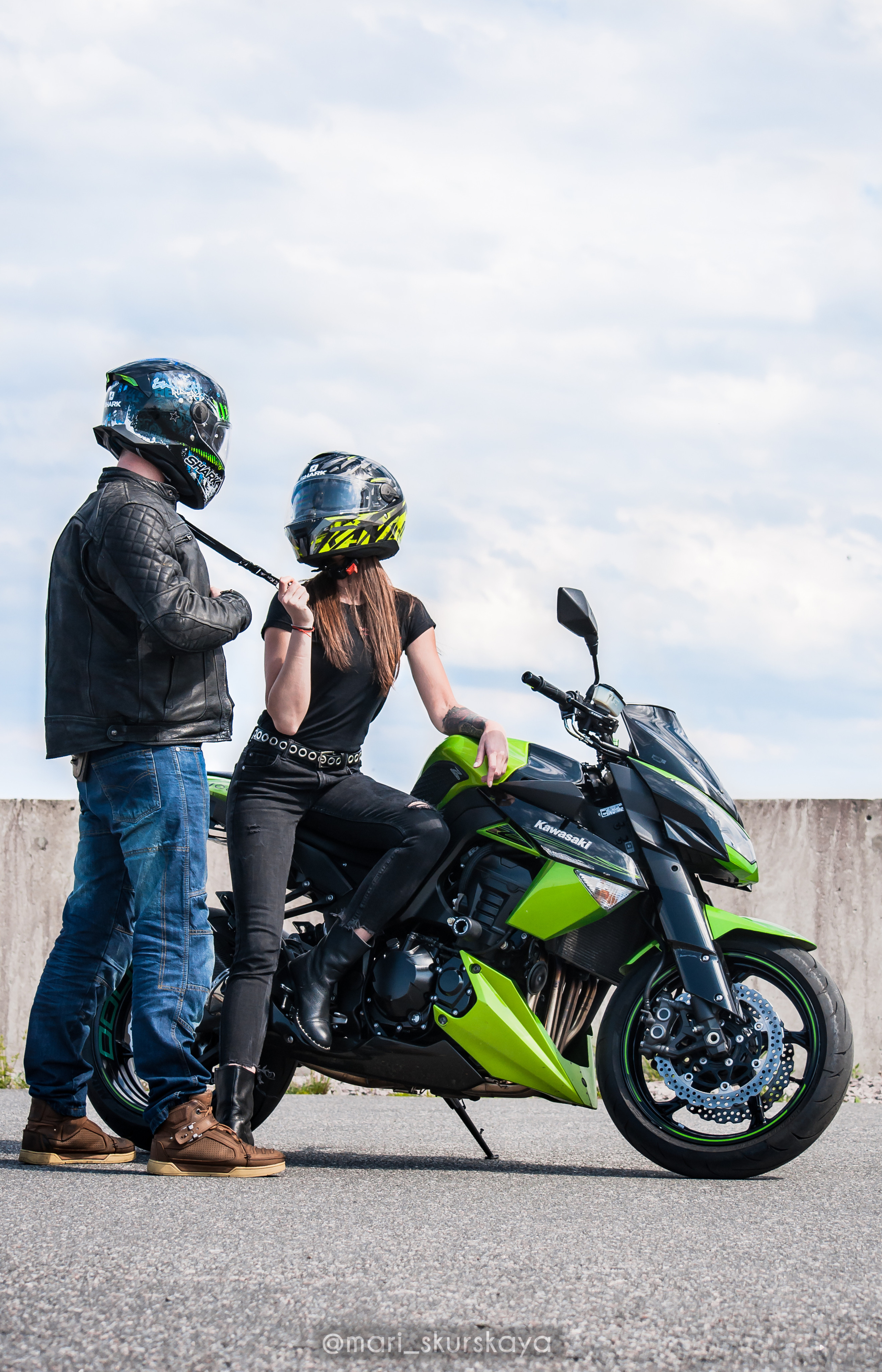 Кира и Кирилл — Kawasaki Z1000. Мотофотограф в Санкт-Петербурге Мария Скурская