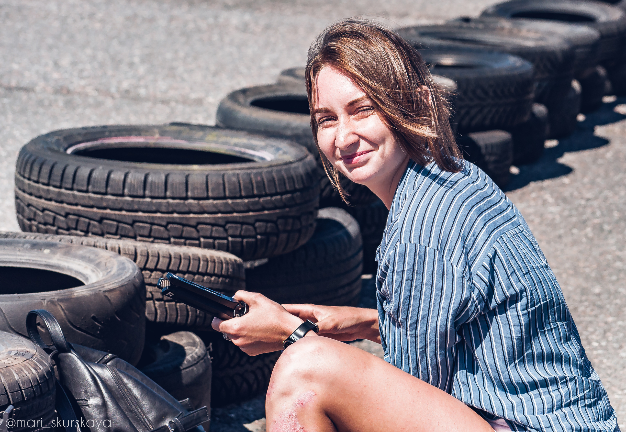 Соревнования по Мотоджимхане — 2019 Чемпионат СПб II этап. Мотофотограф в Санкт-Петербурге Мария Скурская