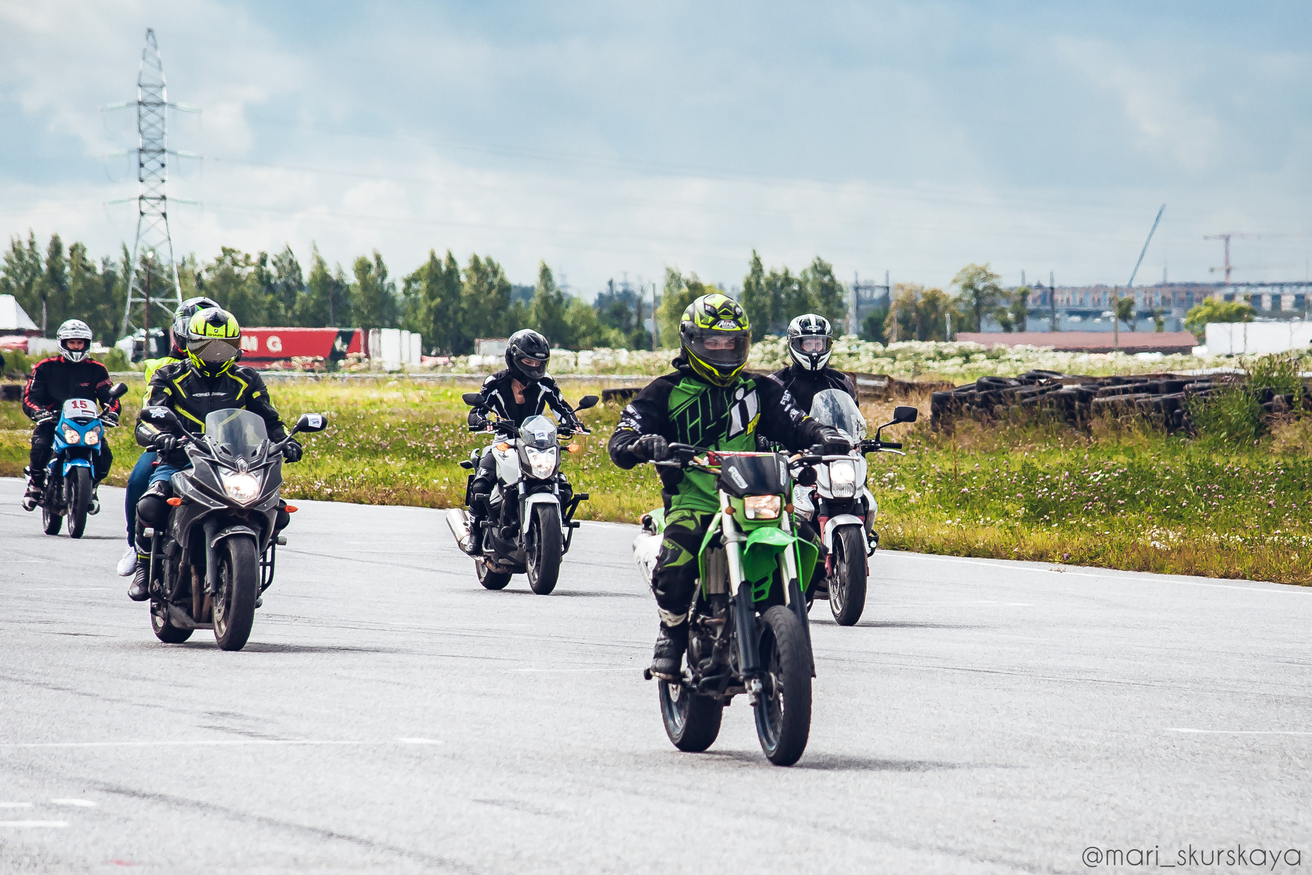 Соревнования по Мотоджимхане — 2019 Чемпионат СПб I этап. Мотофотограф в Санкт-Петербурге Мария Скурская