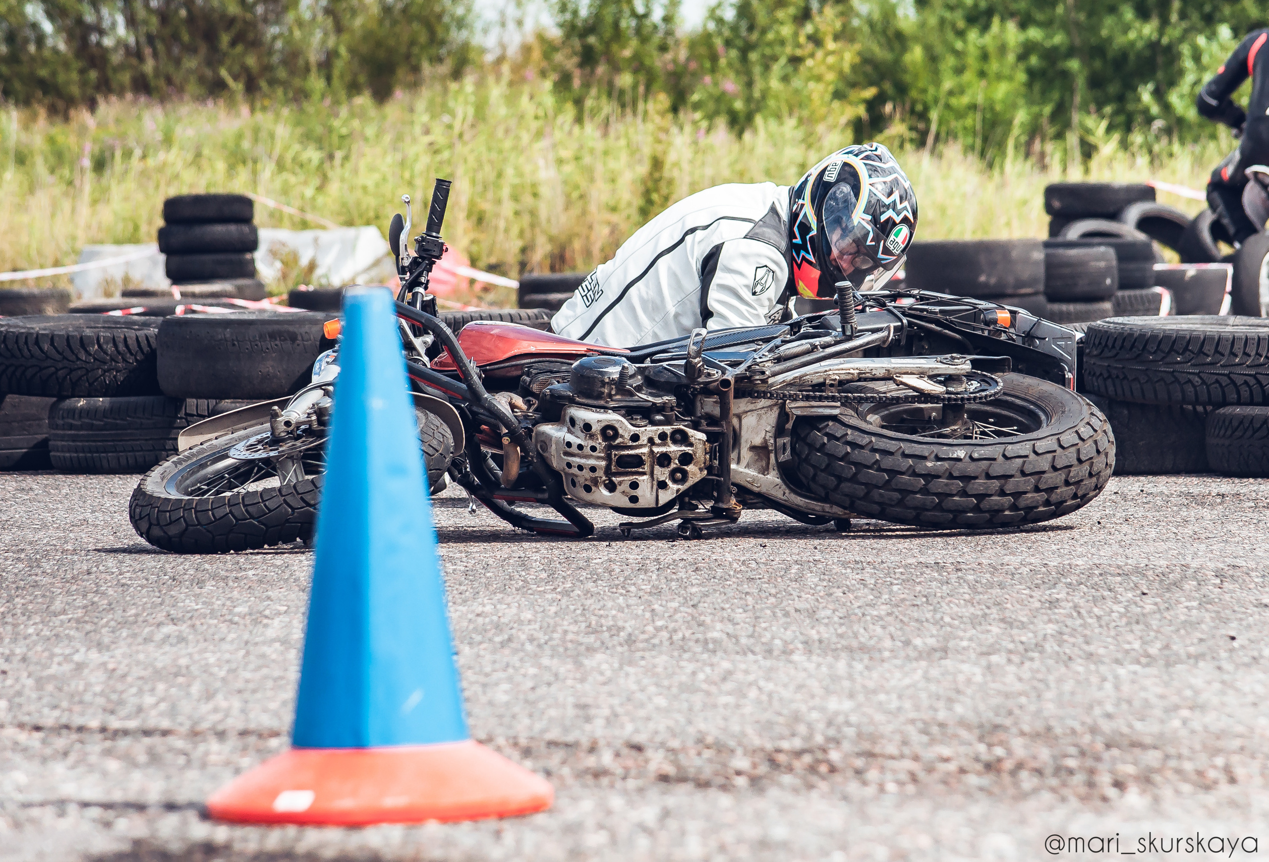 Соревнования по Мотоджимхане — 2019 Чемпионат СПб I этап. Мотофотограф в Санкт-Петербурге Мария Скурская