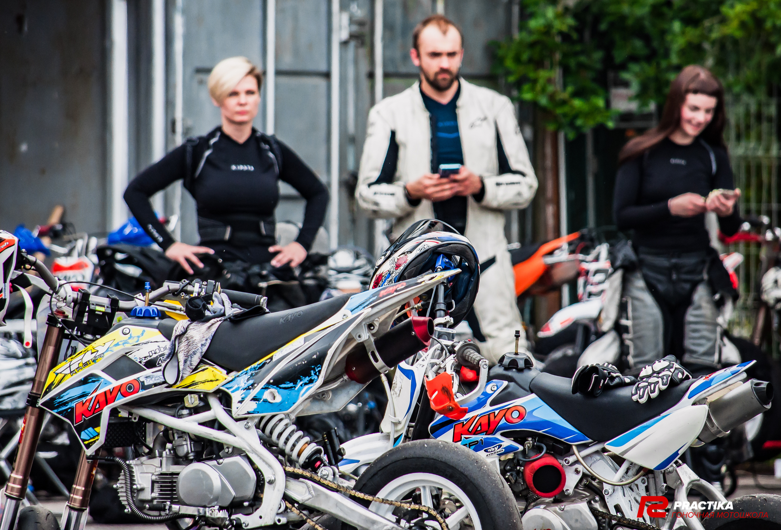 Соревнования гоночной мотошколы PRACTIKA. Мотофотограф в Санкт-Петербурге Мария Скурская