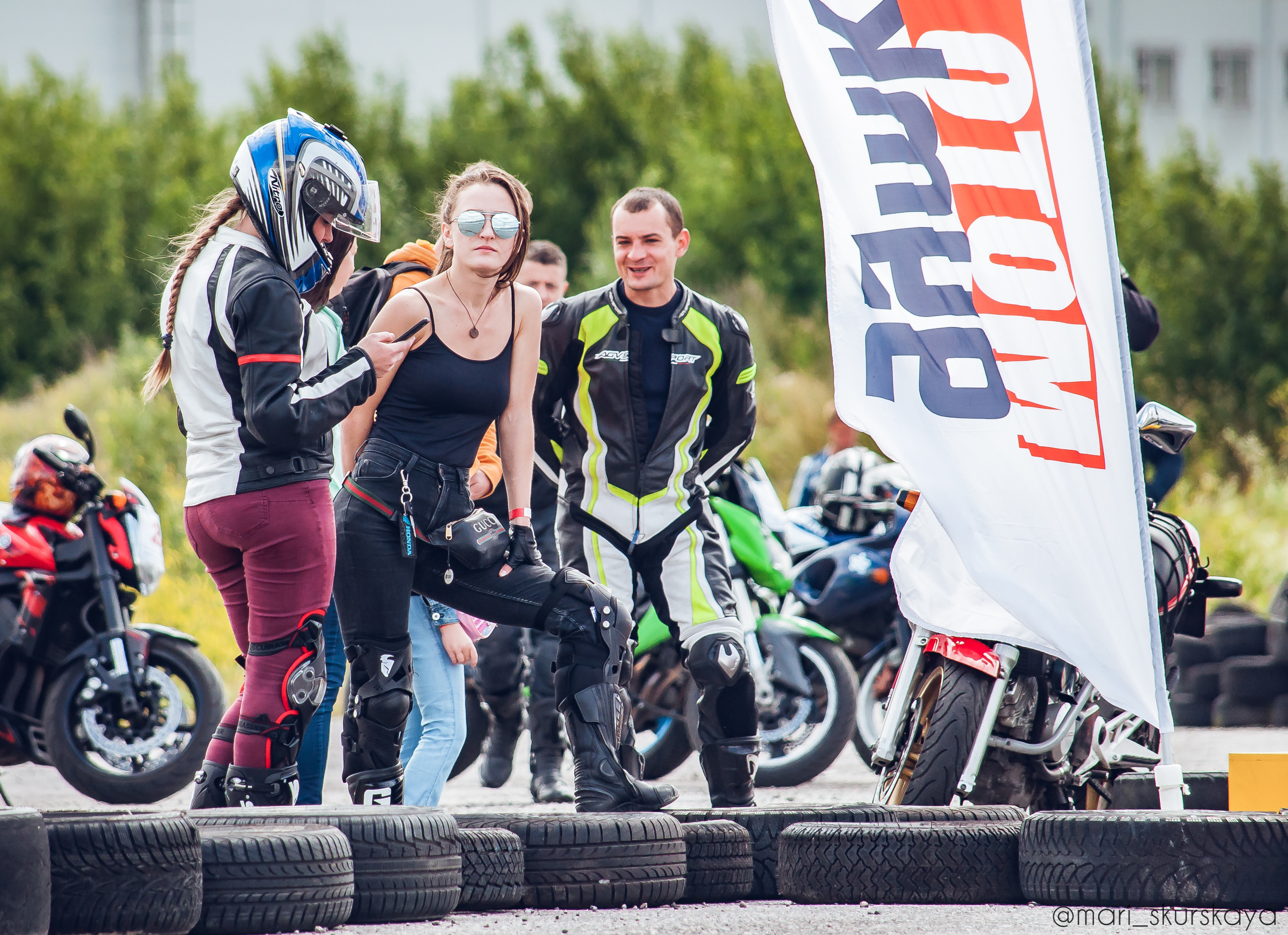 Соревнования по Мотоджимхане — 2019 Чемпионат СПб I этап. Мотофотограф в Санкт-Петербурге Мария Скурская