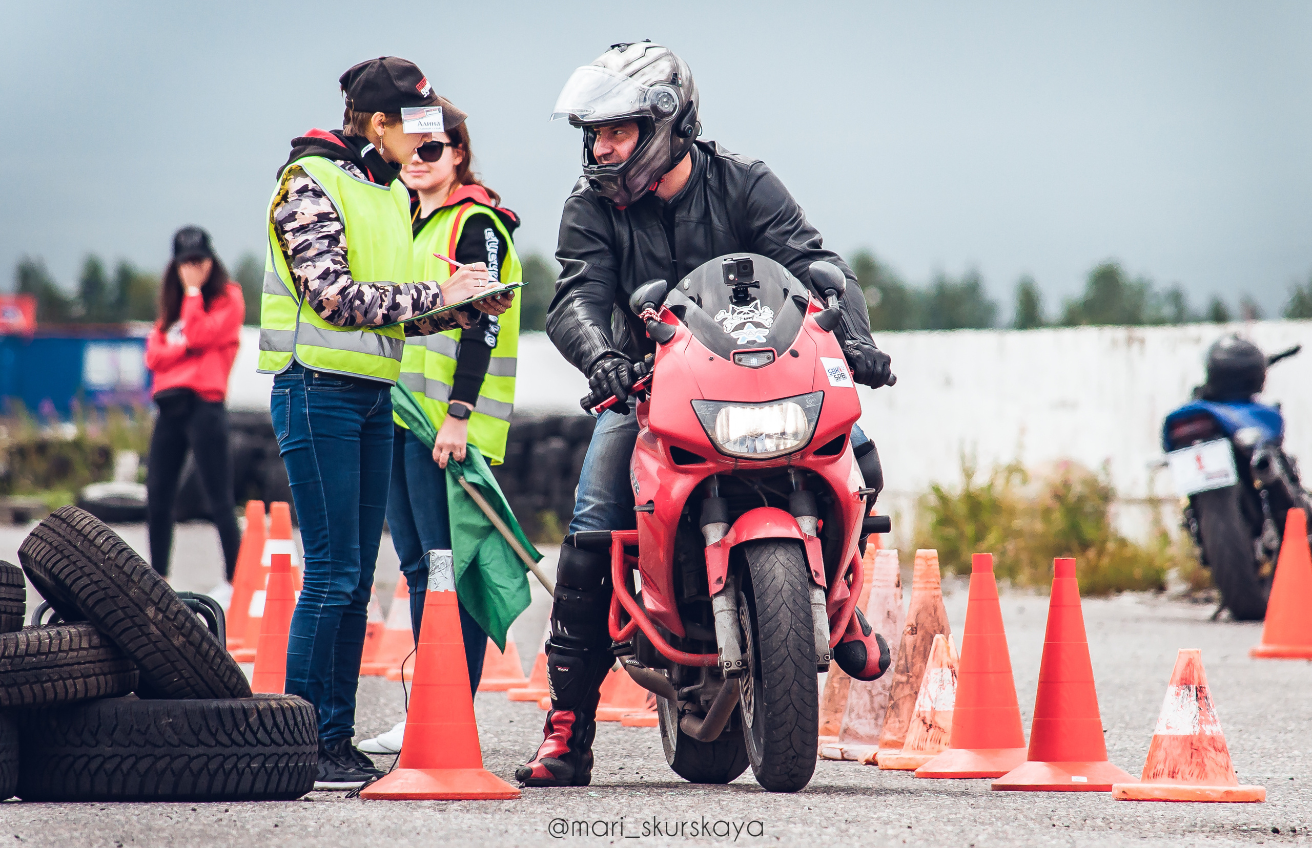 Соревнования по Мотоджимхане — 2019 Чемпионат СПб I этап. Мотофотограф в Санкт-Петербурге Мария Скурская