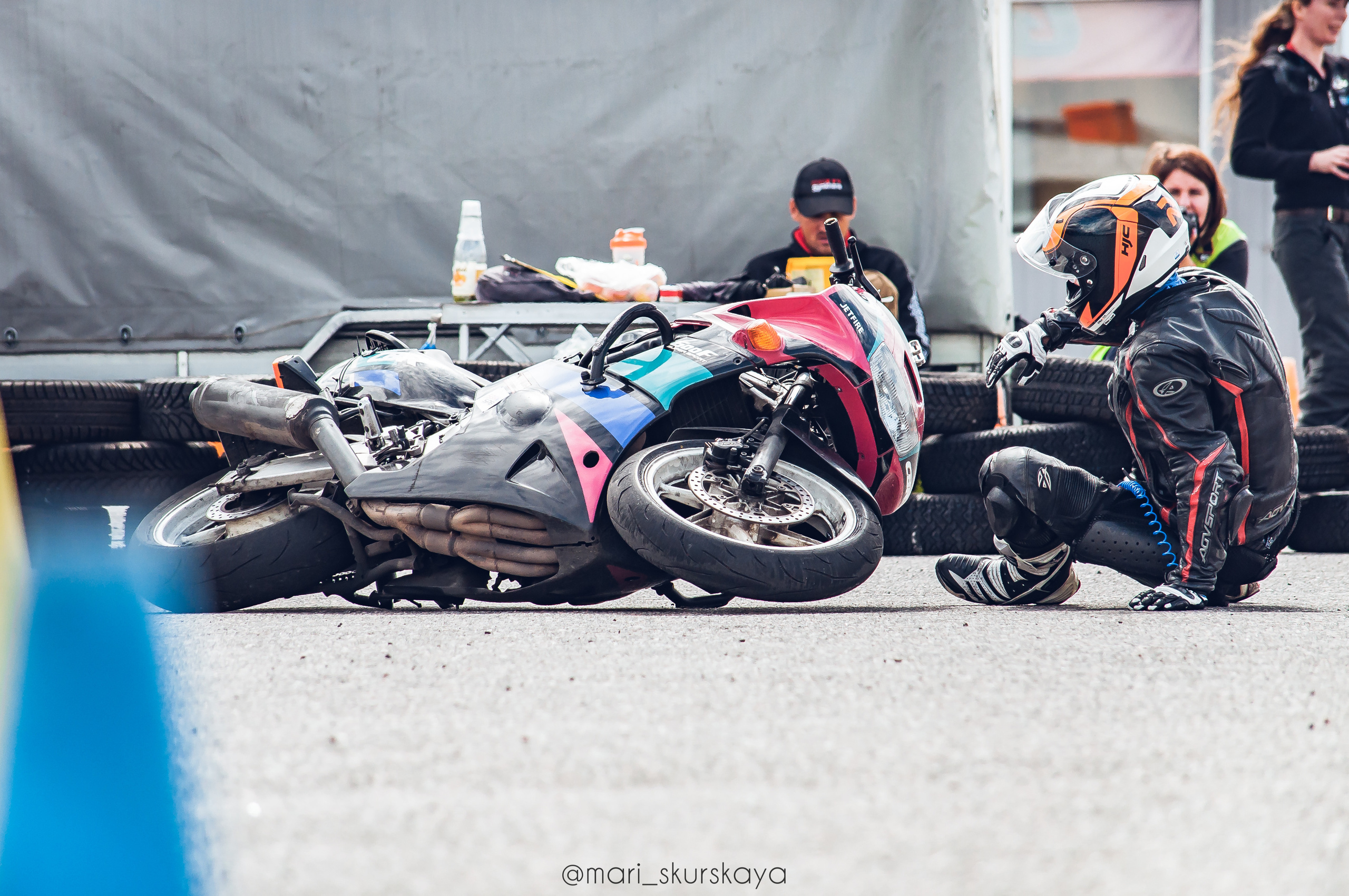 Соревнования по Мотоджимхане — 2019 Чемпионат СПб I этап. Мотофотограф в Санкт-Петербурге Мария Скурская