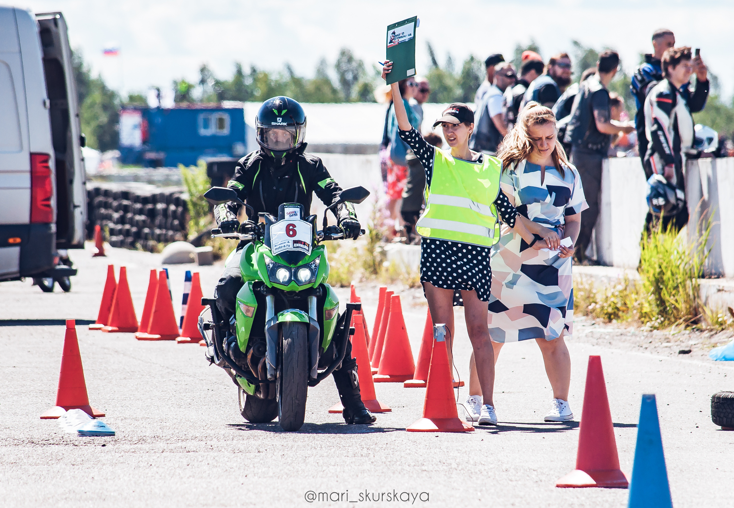 Соревнования по Мотоджимхане — 2019 Чемпионат СПб II этап. Мотофотограф в Санкт-Петербурге Мария Скурская