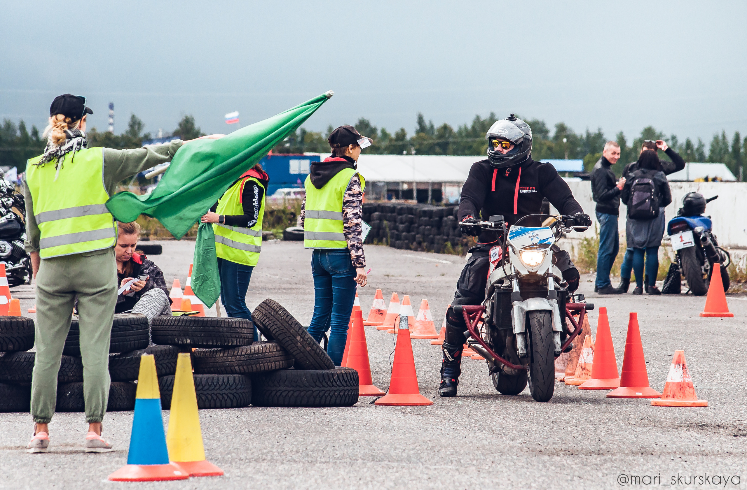 Соревнования по Мотоджимхане — 2019 Чемпионат СПб I этап. Мотофотограф в Санкт-Петербурге Мария Скурская