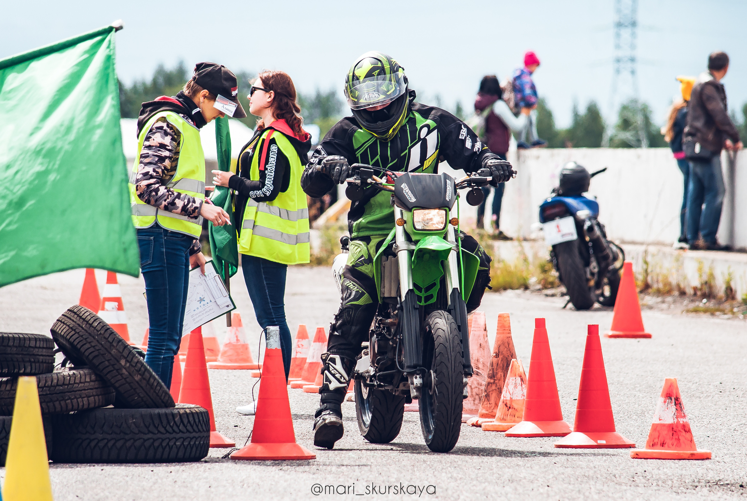 Соревнования по Мотоджимхане — 2019 Чемпионат СПб I этап. Мотофотограф в Санкт-Петербурге Мария Скурская
