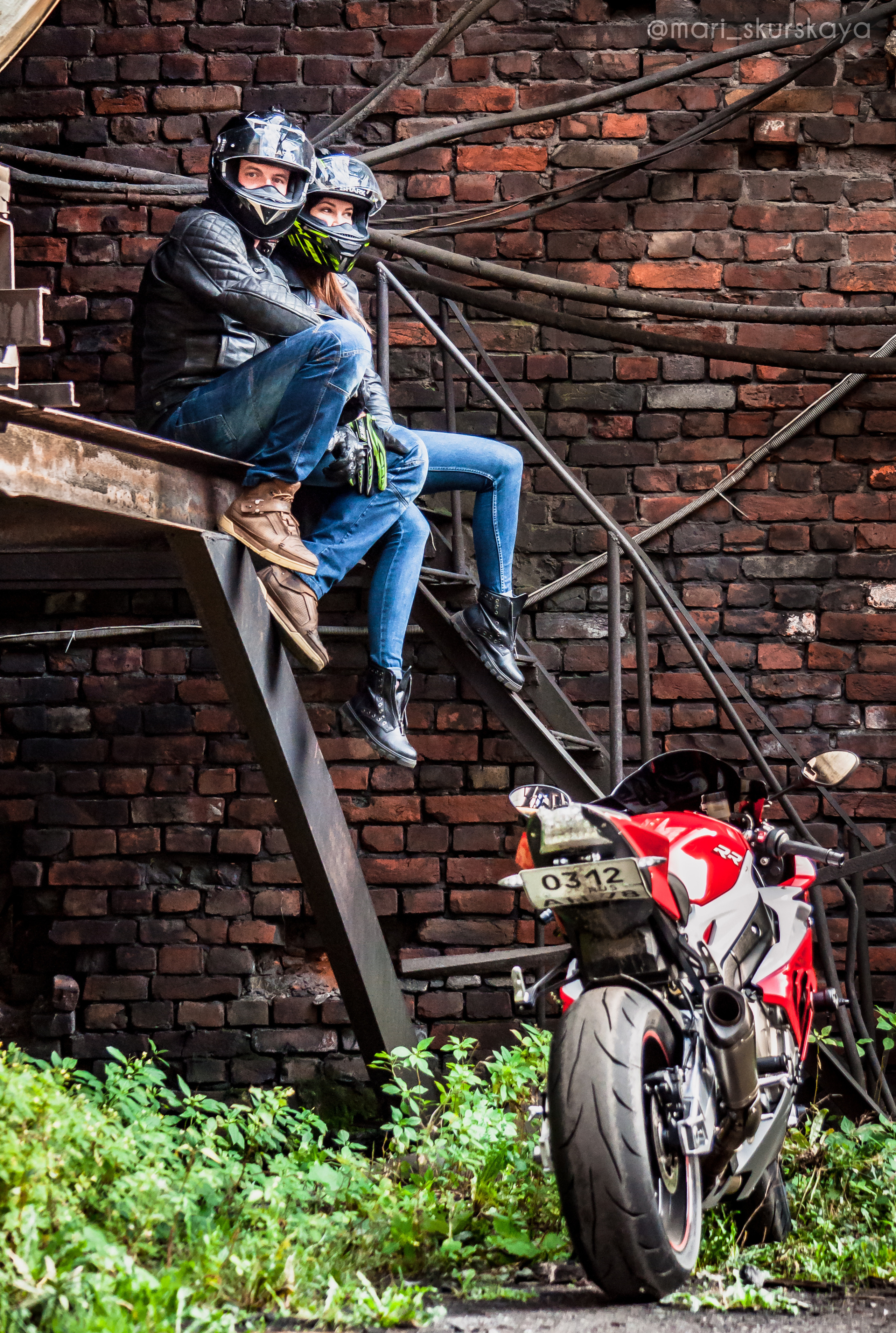 Кира и Кирилл — BMW S1000RR. Мотофотограф в Санкт-Петербурге Мария Скурская