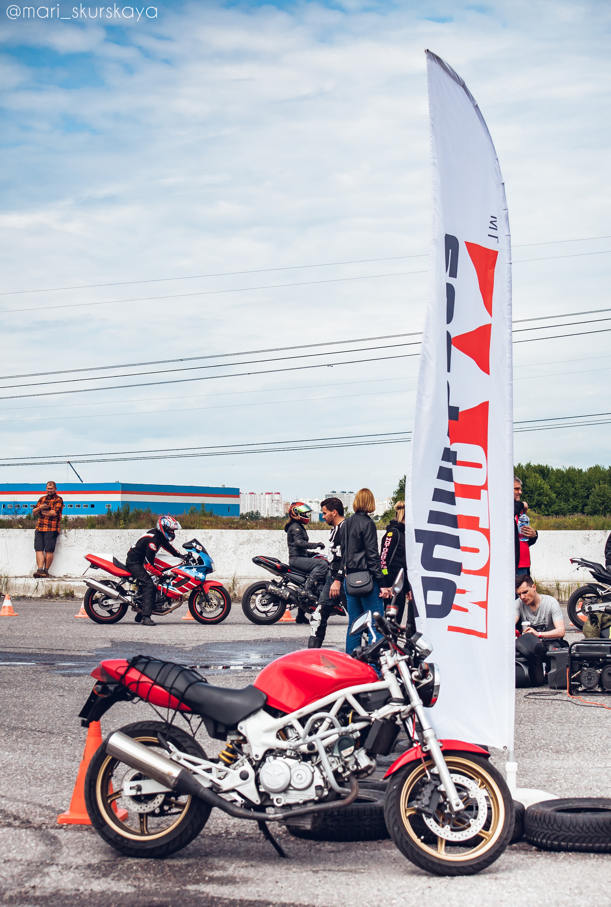 Соревнования по Мотоджимхане — 2019 Чемпионат СПб I этап. Мотофотограф в Санкт-Петербурге Мария Скурская