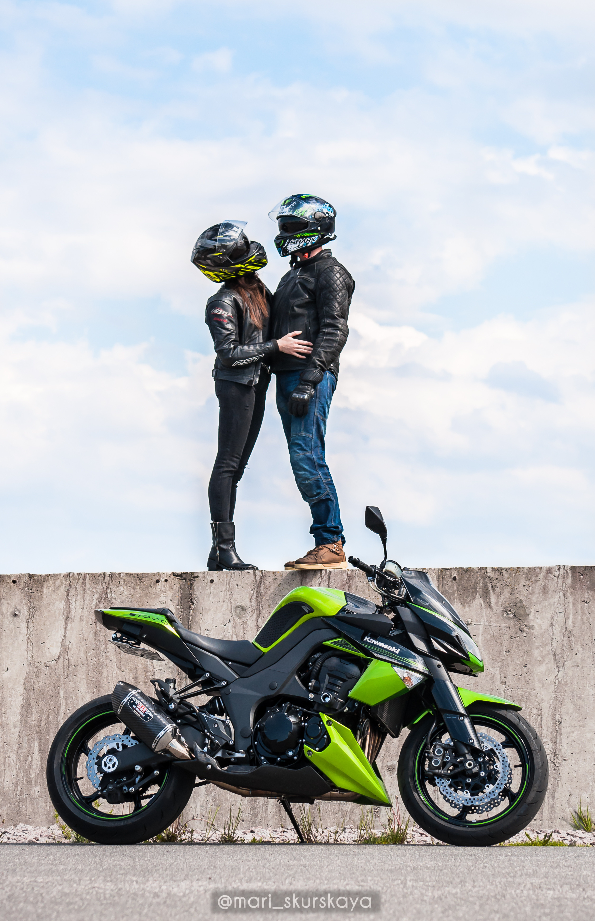 Кира и Кирилл — Kawasaki Z1000. Мотофотограф в Санкт-Петербурге Мария Скурская