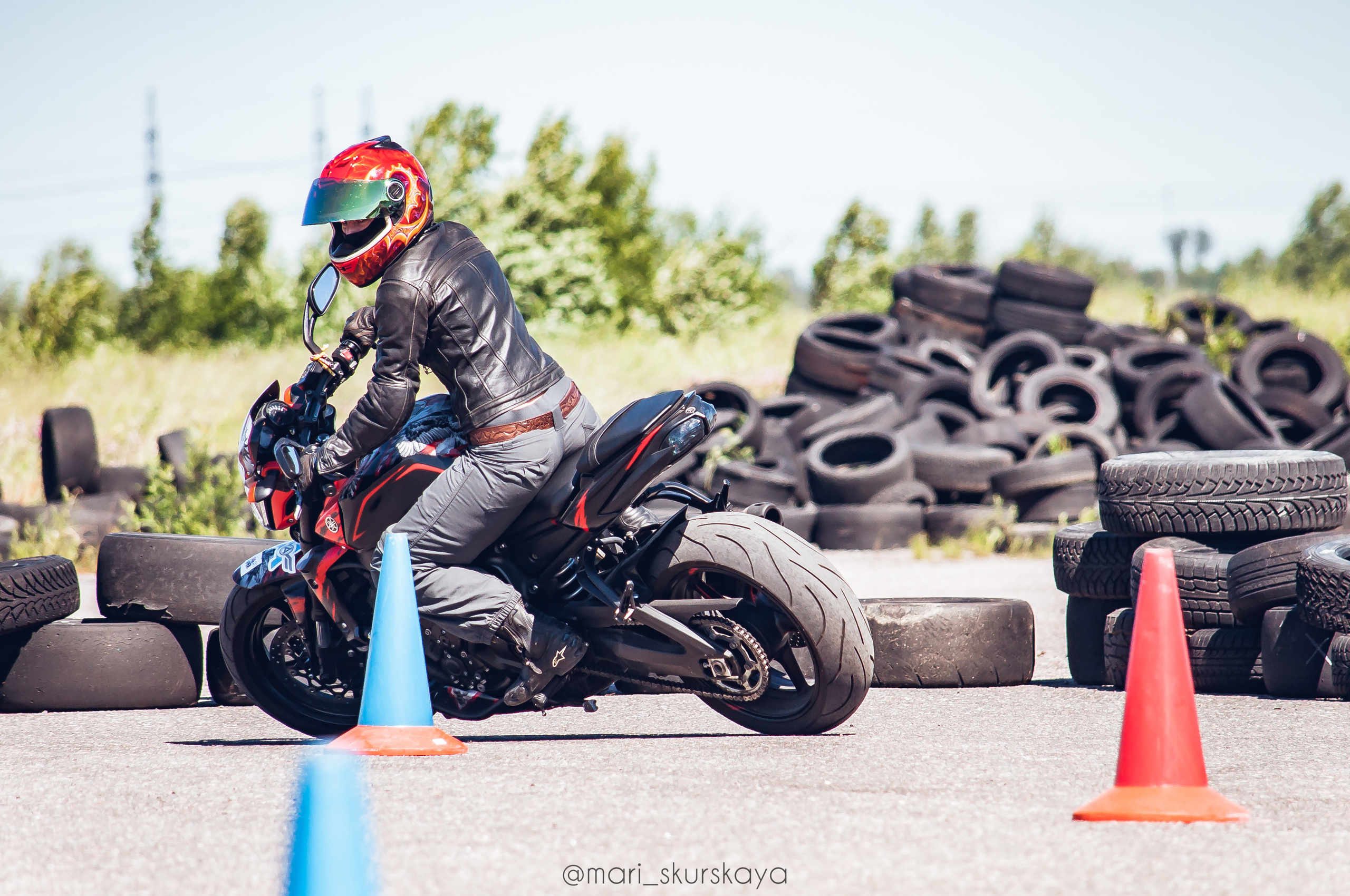 Соревнования по Мотоджимхане — 2019 Чемпионат СПб II этап. Мотофотограф в Санкт-Петербурге Мария Скурская
