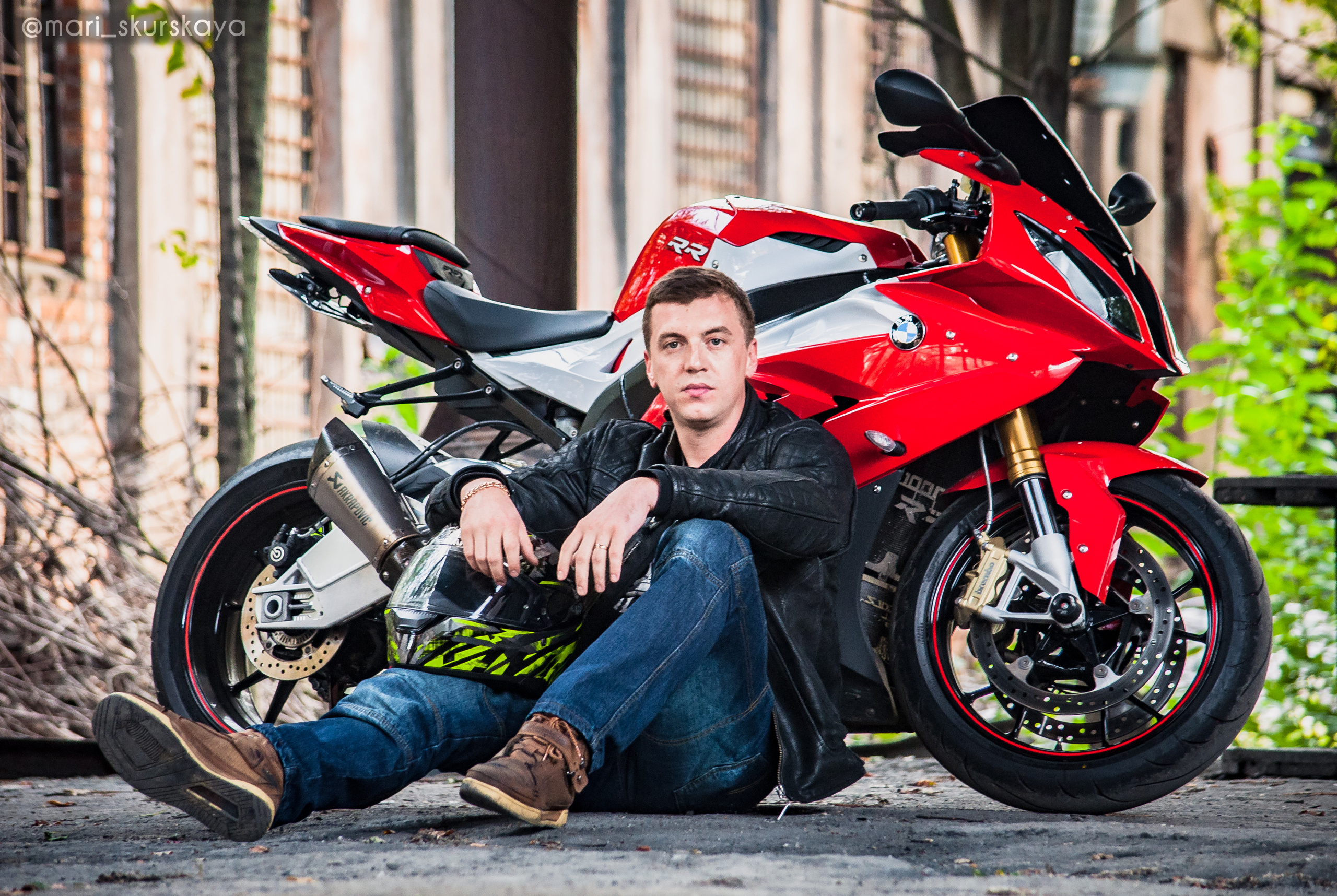 Кира и Кирилл — BMW S1000RR. Мотофотограф в Санкт-Петербурге Мария Скурская