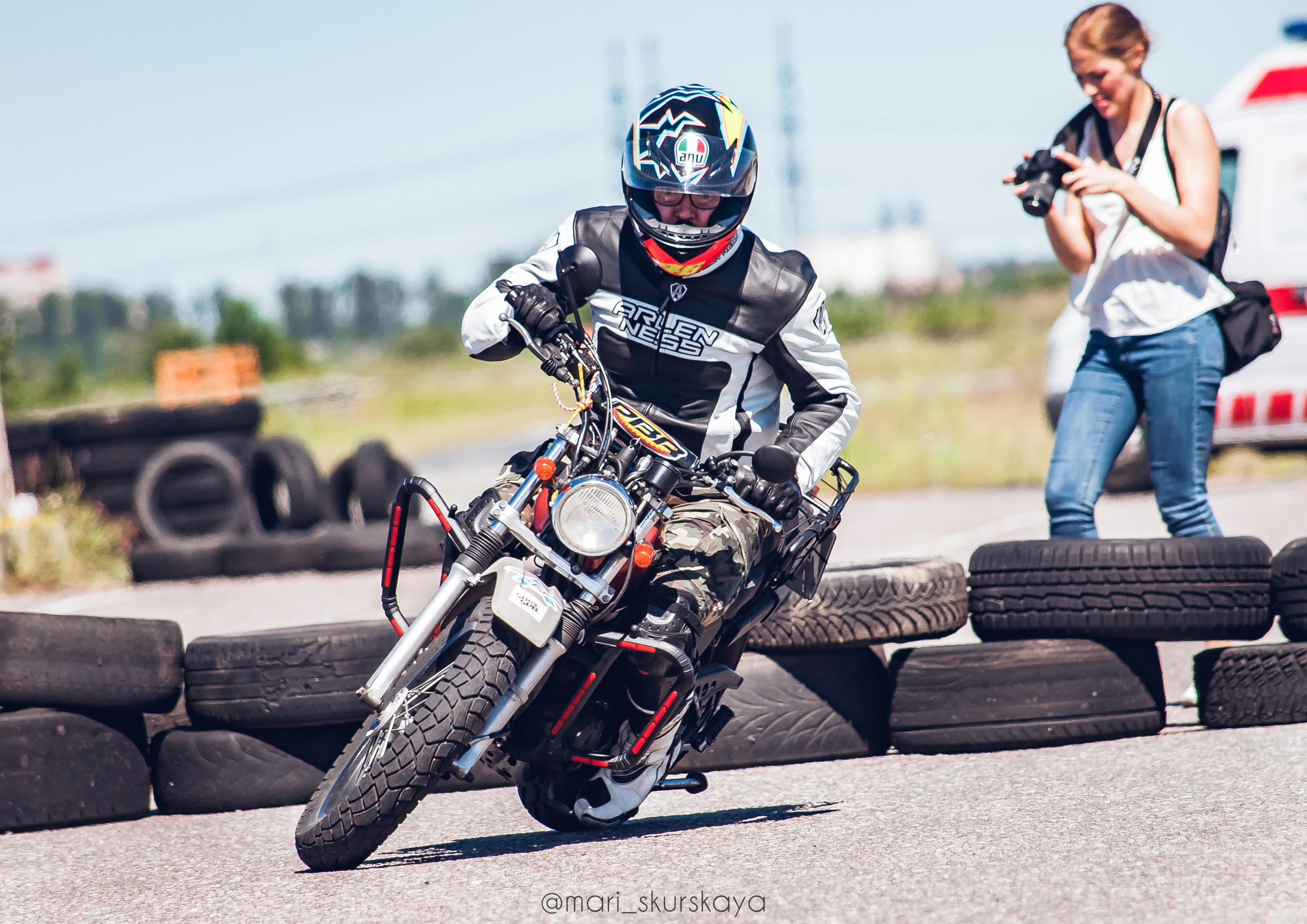 Соревнования по Мотоджимхане — 2019 Чемпионат СПб II этап. Мотофотограф в Санкт-Петербурге Мария Скурская