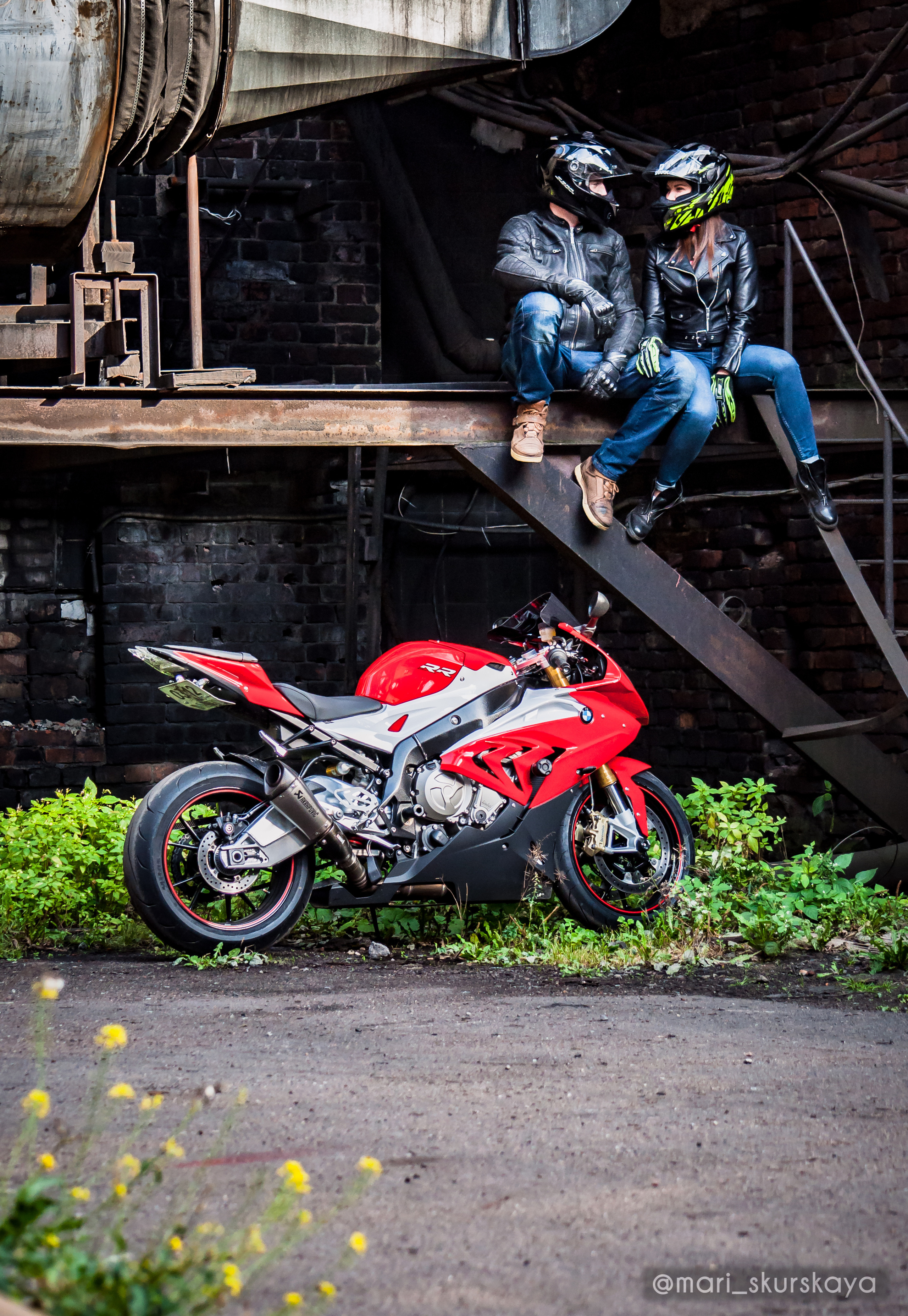 Кира и Кирилл — BMW S1000RR. Мотофотограф в Санкт-Петербурге Мария Скурская