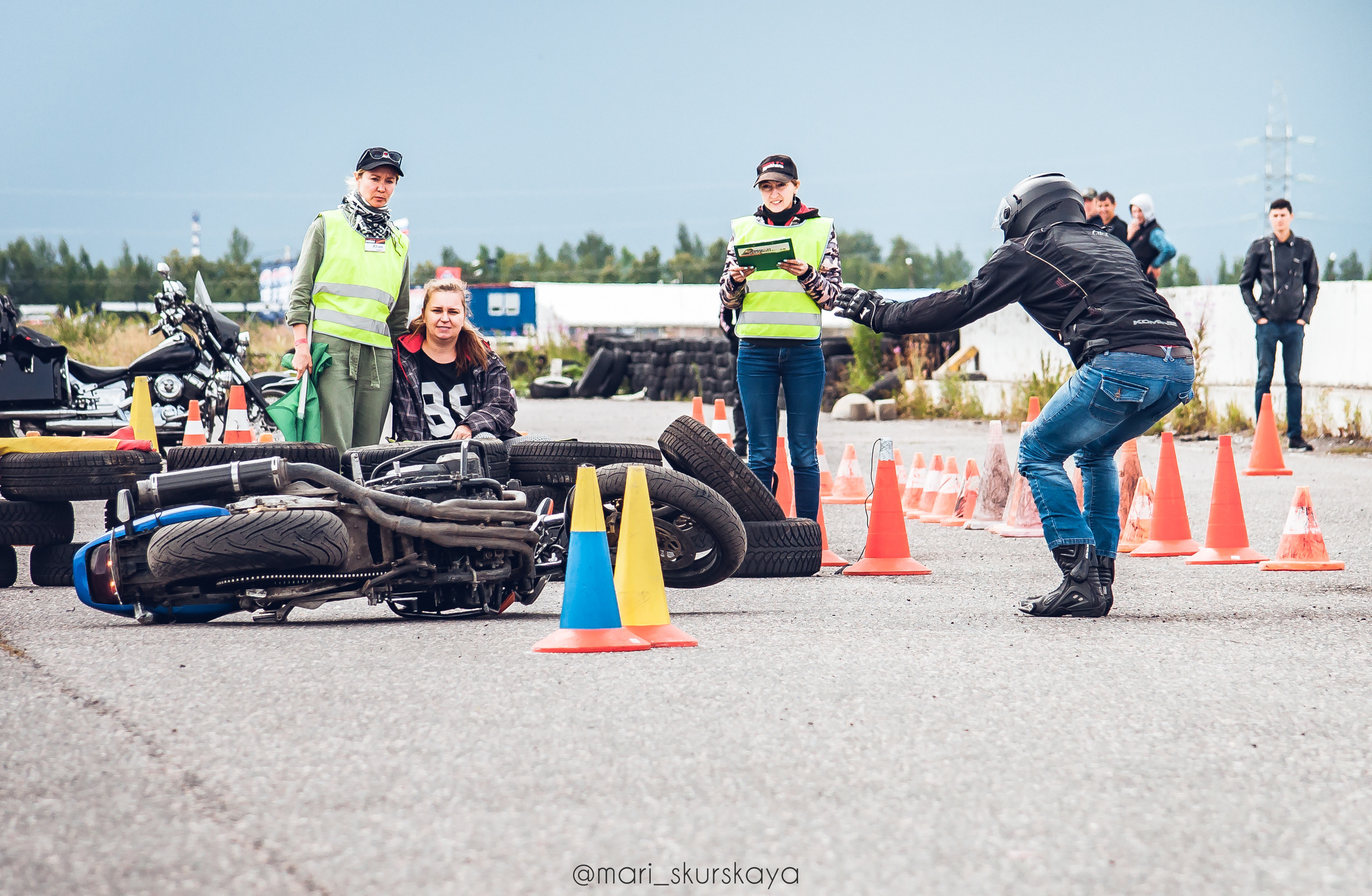 Соревнования по Мотоджимхане — 2019 Чемпионат СПб I этап. Мотофотограф в Санкт-Петербурге Мария Скурская