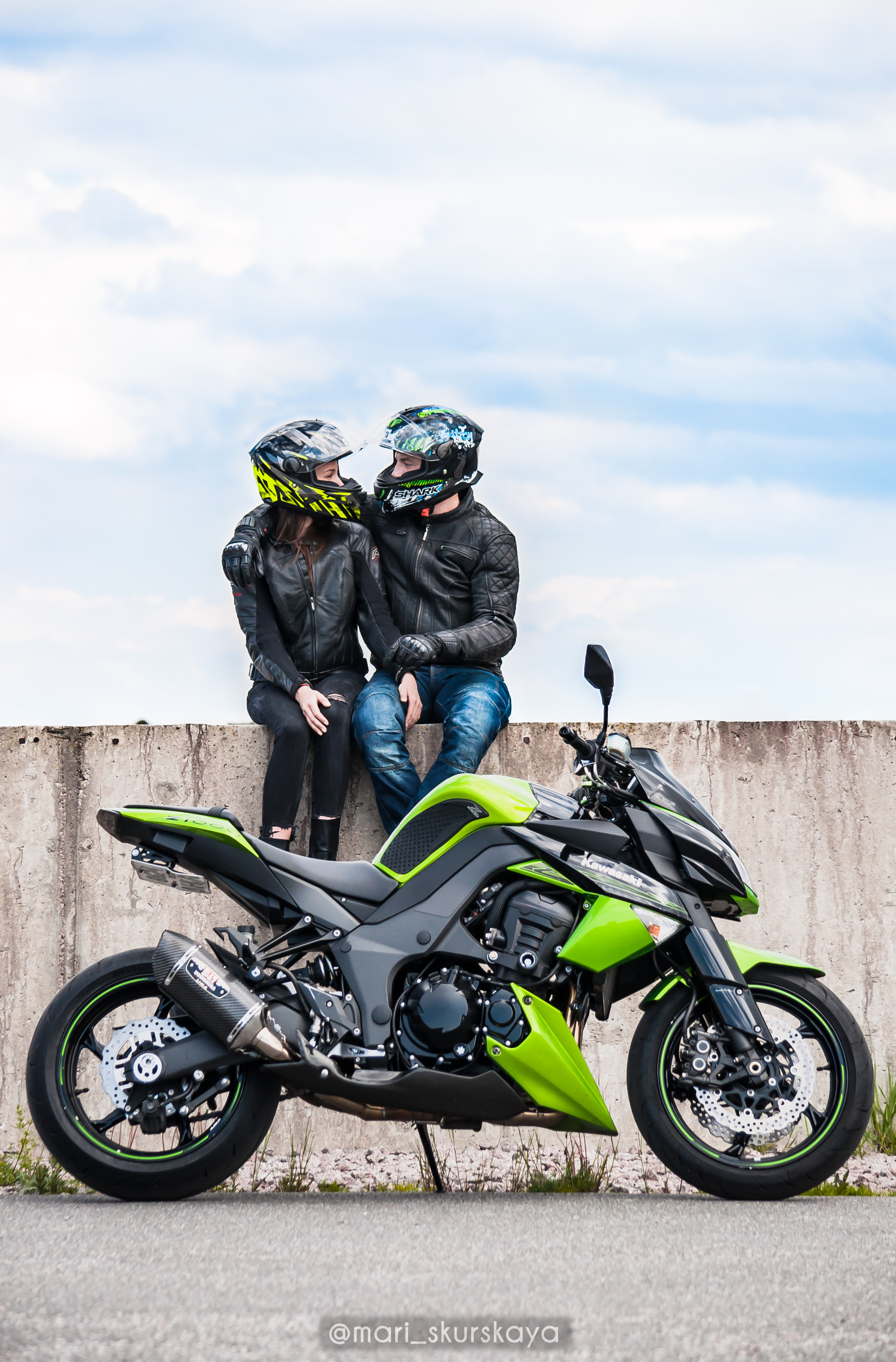 Кира и Кирилл — Kawasaki Z1000. Мотофотограф в Санкт-Петербурге Мария Скурская
