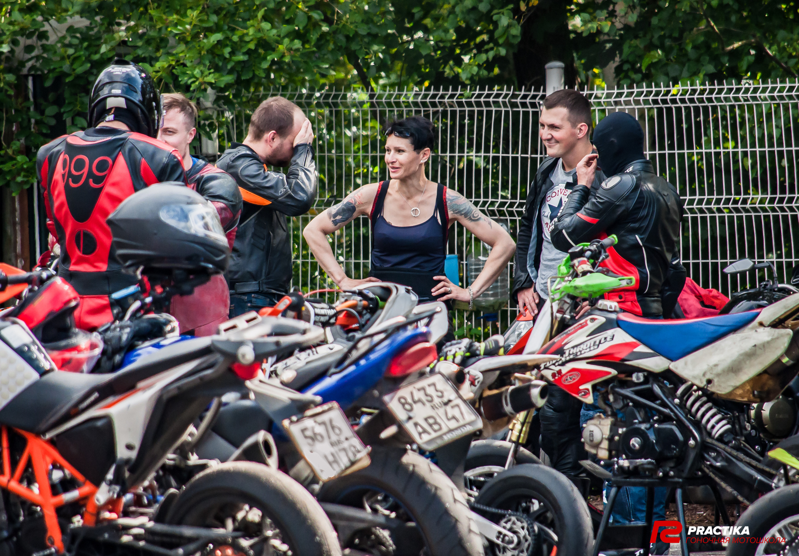 Соревнования гоночной мотошколы PRACTIKA. Мотофотограф в Санкт-Петербурге Мария Скурская