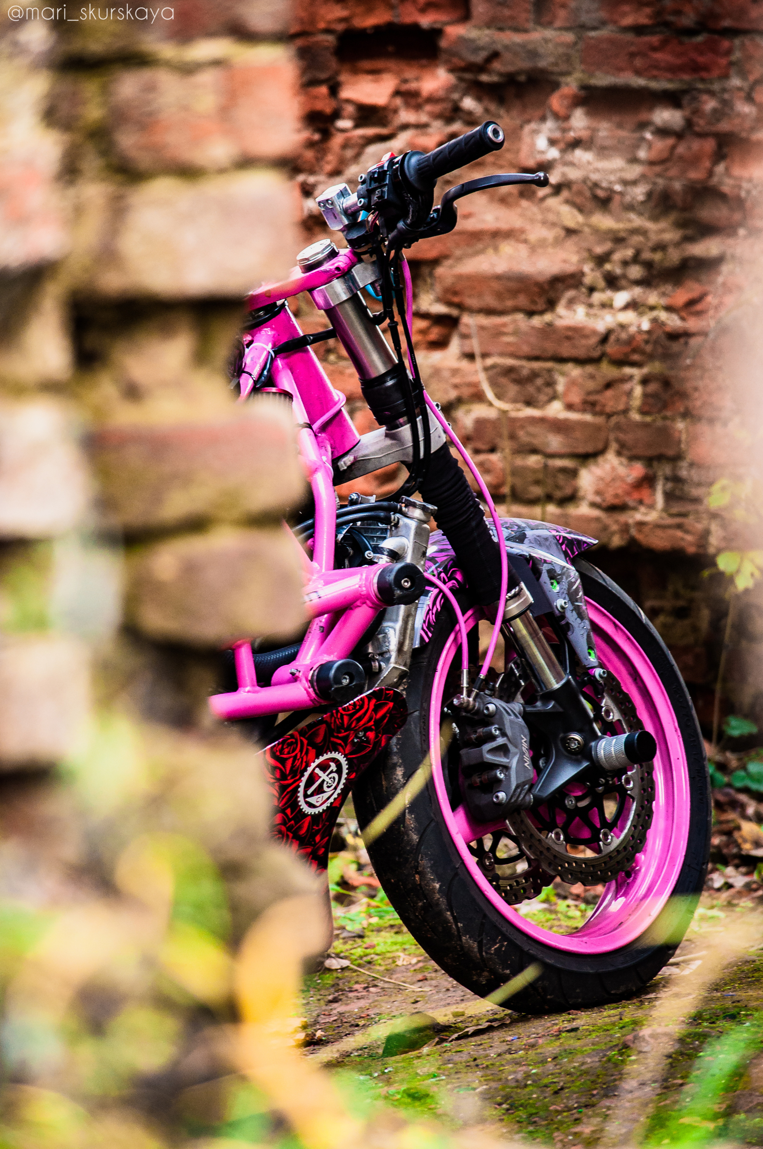 Даша — Хэллоуин — Kawasaki ZX6R. Мотофотограф в Санкт-Петербурге Мария Скурская