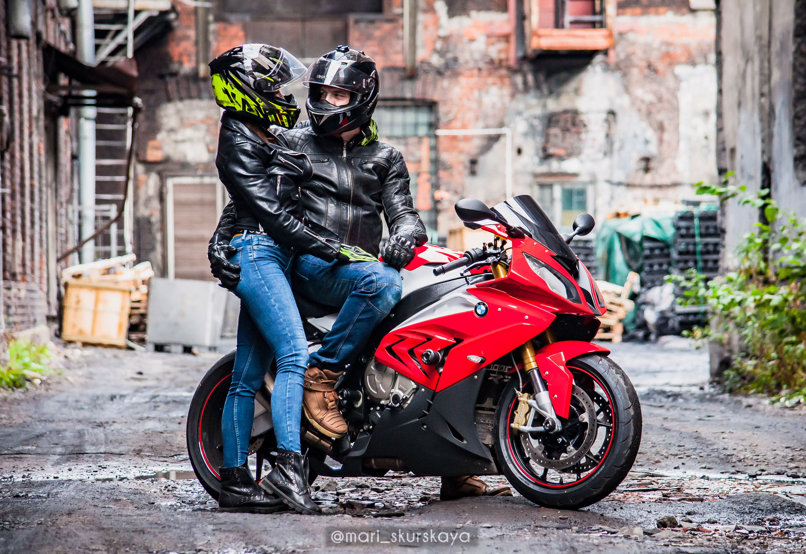 Кира и Кирилл — BMW S1000RR. Мотофотограф в Санкт-Петербурге Мария Скурская