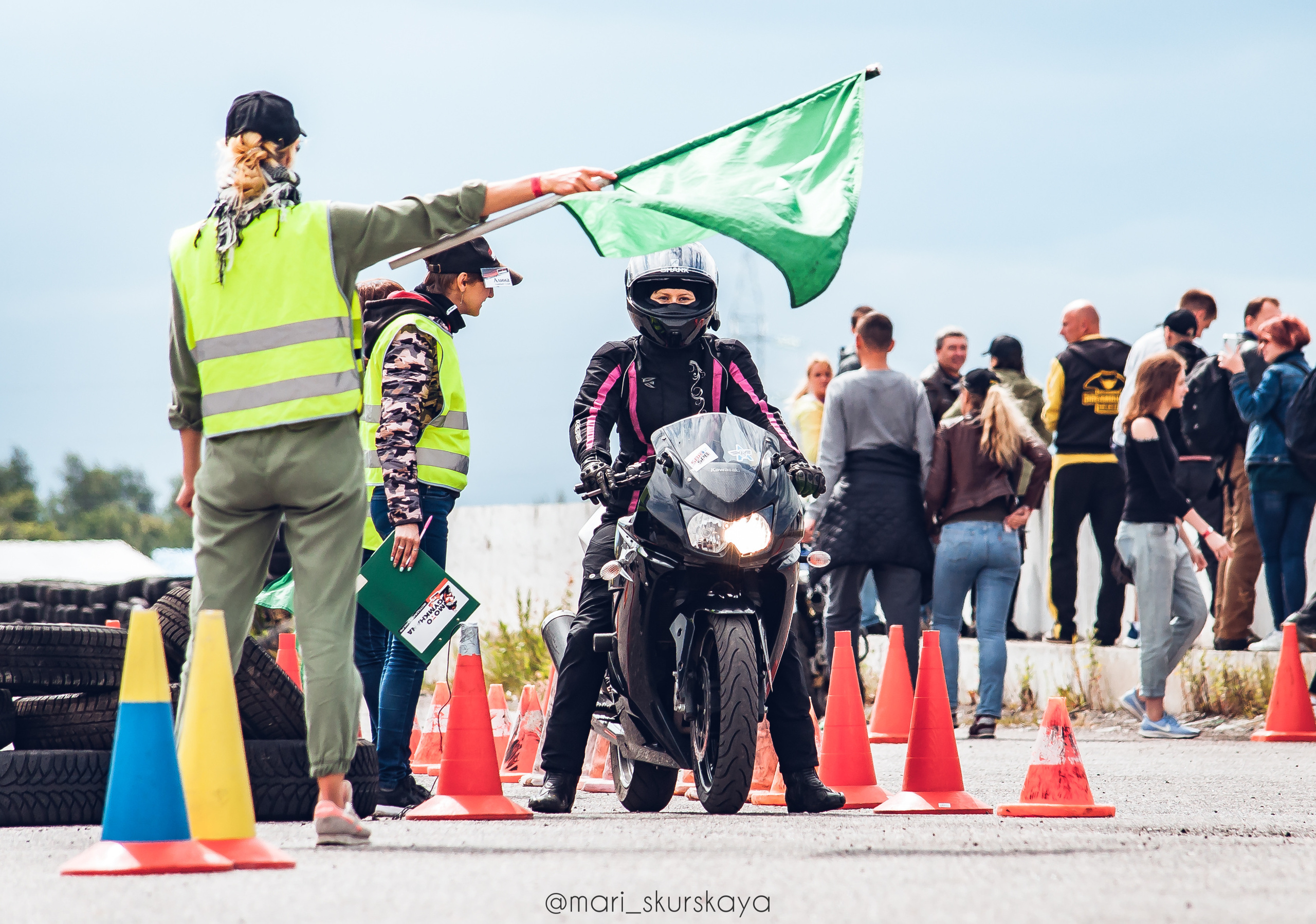 Соревнования по Мотоджимхане — 2019 Чемпионат СПб I этап. Мотофотограф в Санкт-Петербурге Мария Скурская