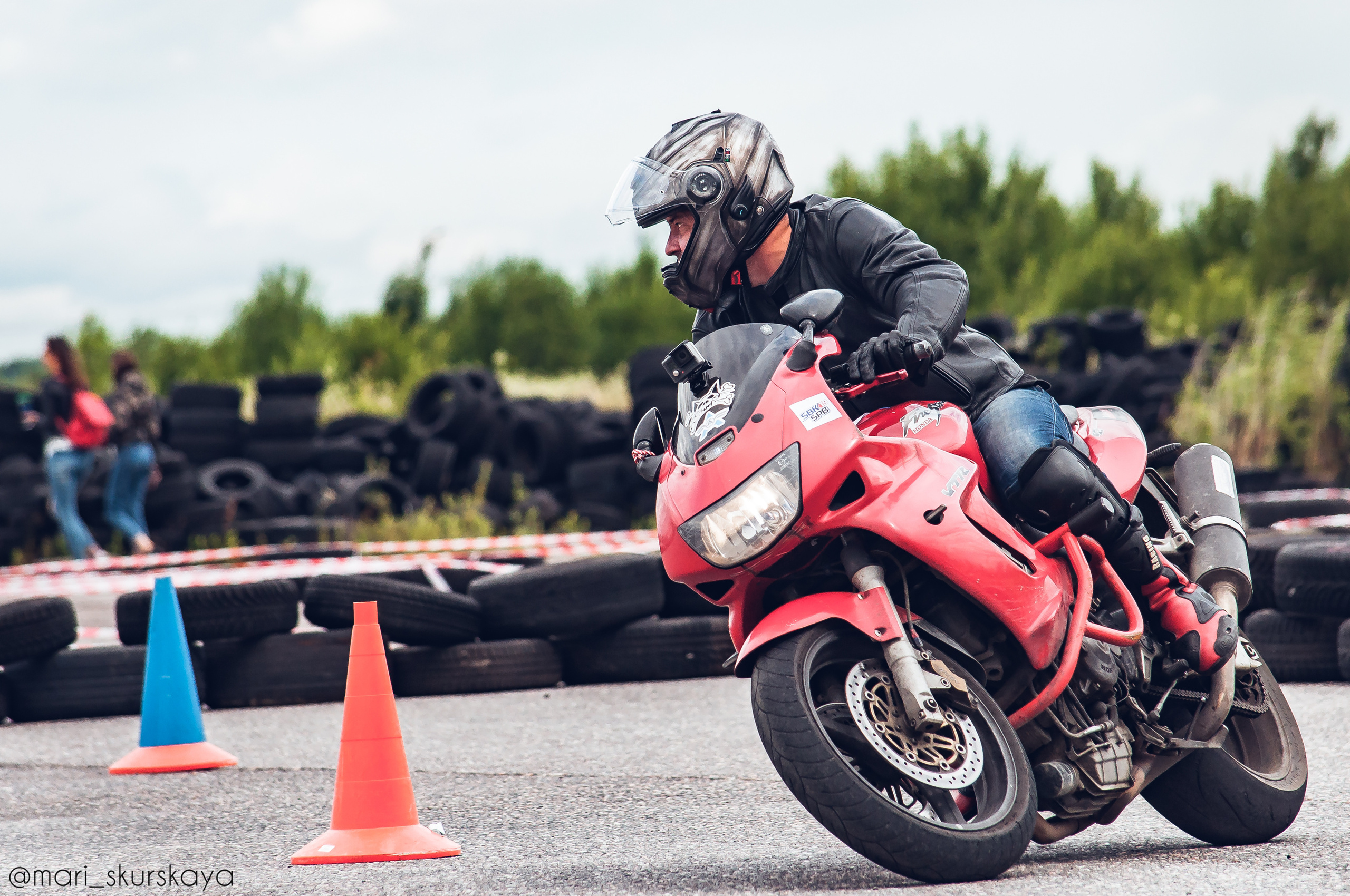 Соревнования по Мотоджимхане — 2019 Чемпионат СПб I этап. Мотофотограф в Санкт-Петербурге Мария Скурская