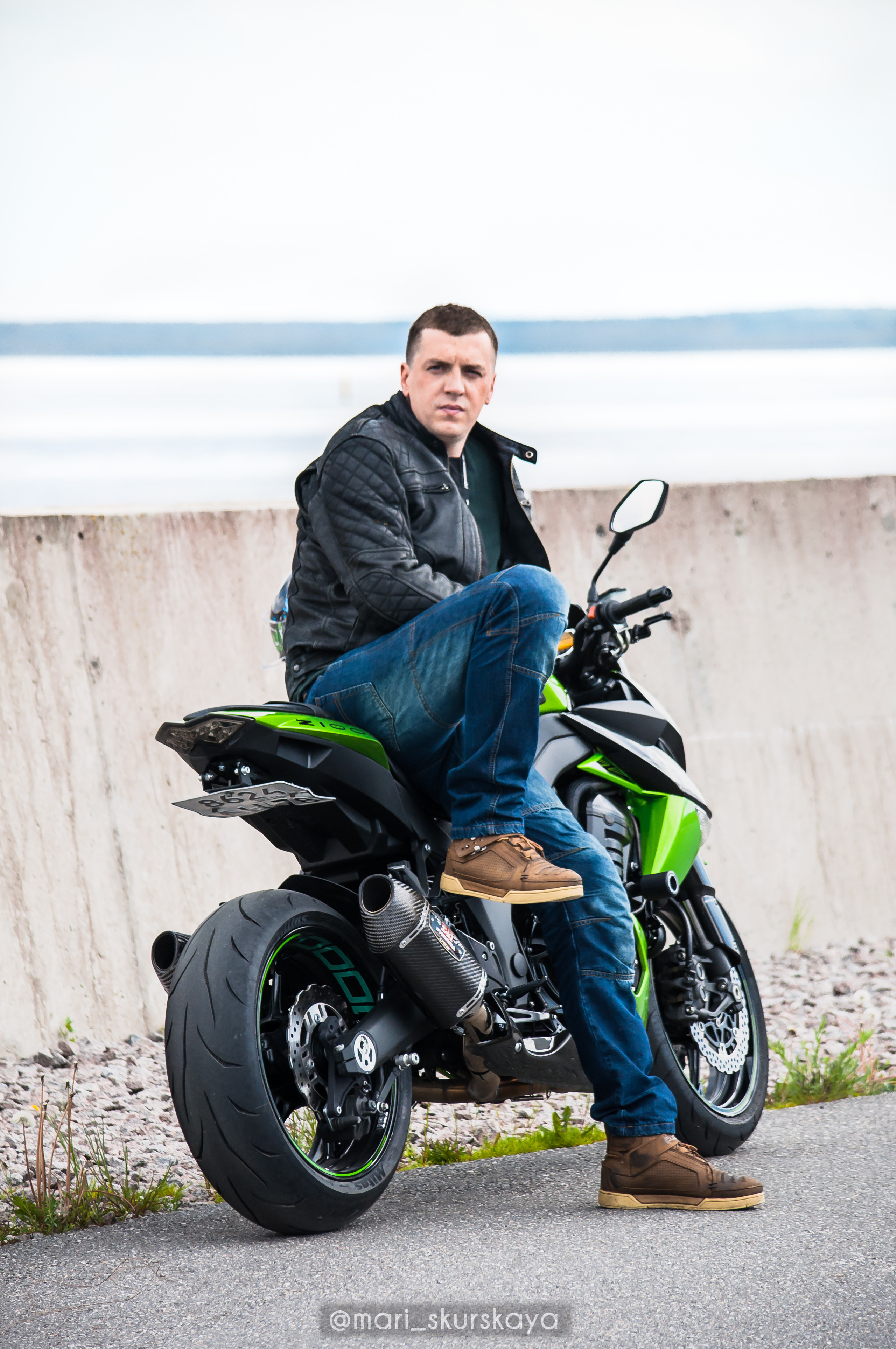 Кира и Кирилл — Kawasaki Z1000. Мотофотограф в Санкт-Петербурге Мария Скурская
