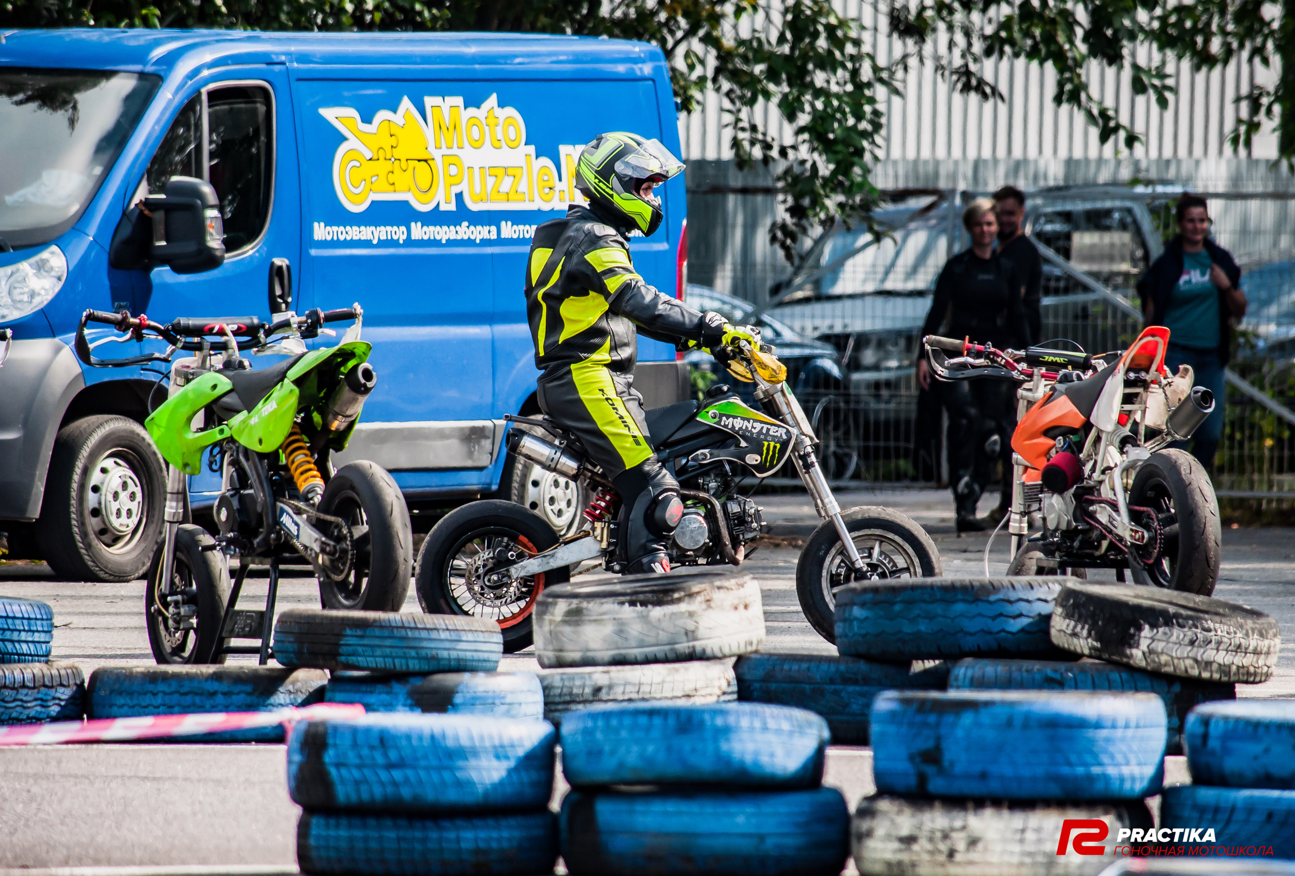 Соревнования гоночной мотошколы PRACTIKA. Мотофотограф в Санкт-Петербурге Мария Скурская