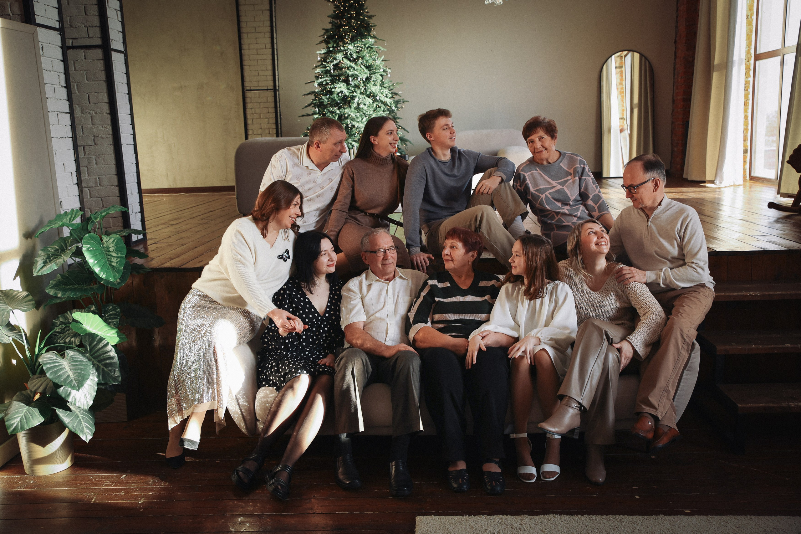 Семейная фотосессия Большая семья Фотосессия с родителями. Фотограф Владимир Москва