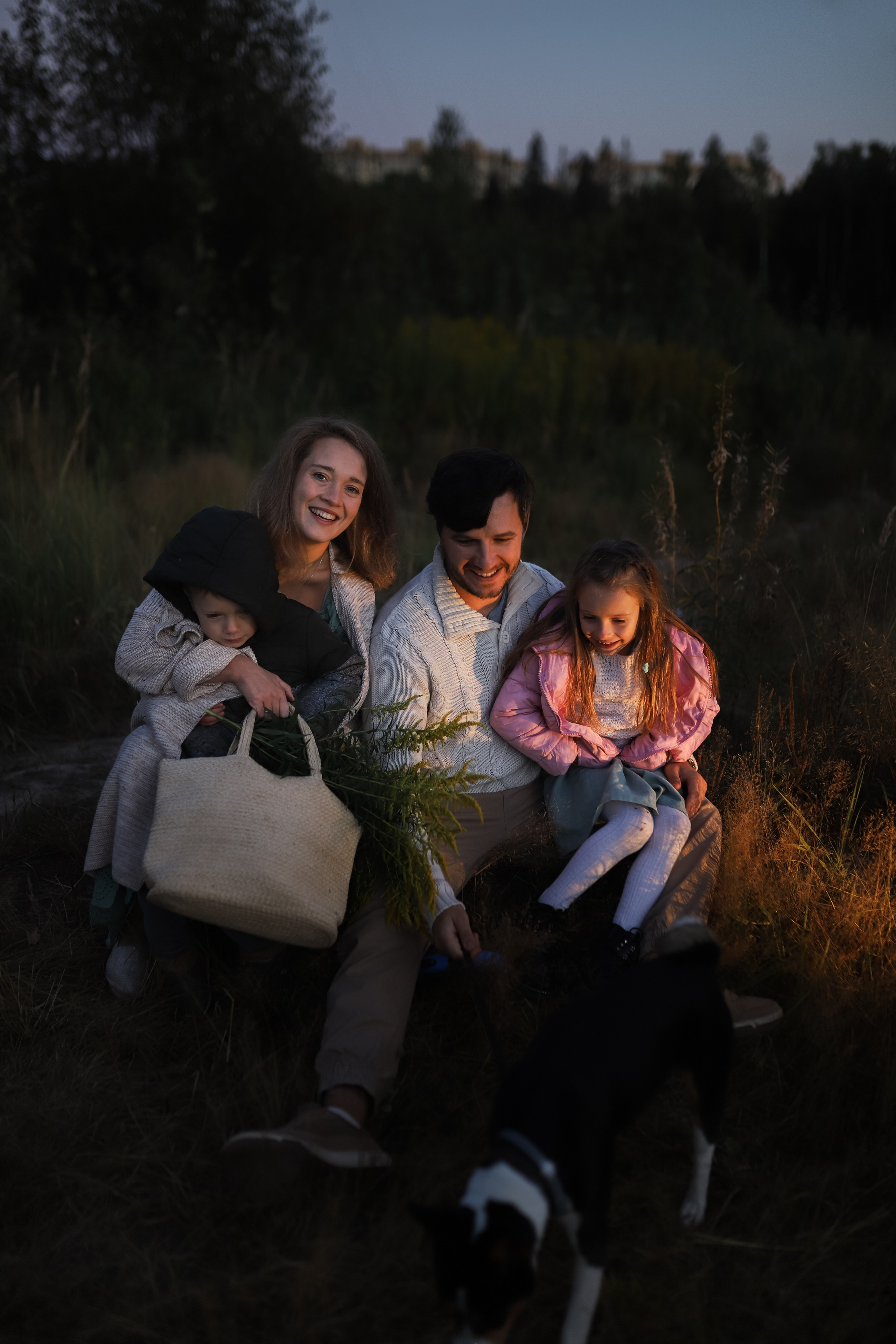 Прогулка с собакой. Семейный фотограф Елизавета Увицкая