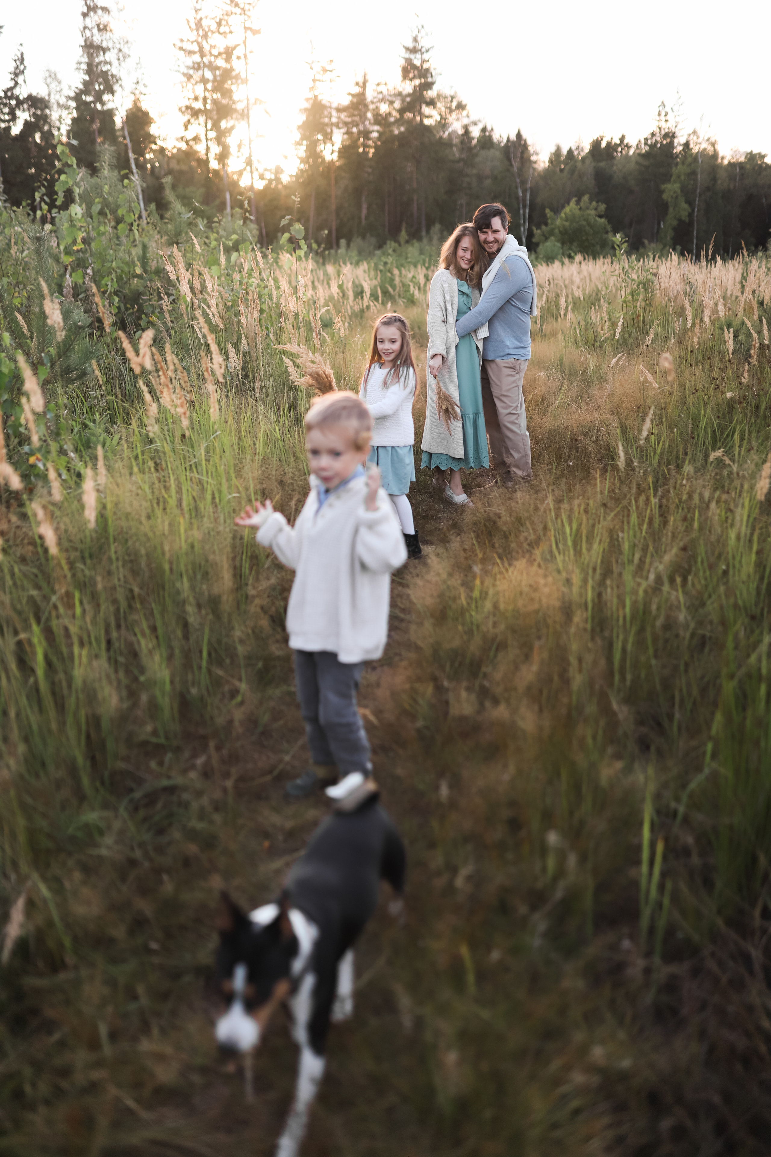 Прогулка с собакой. Семейный фотограф Елизавета Увицкая