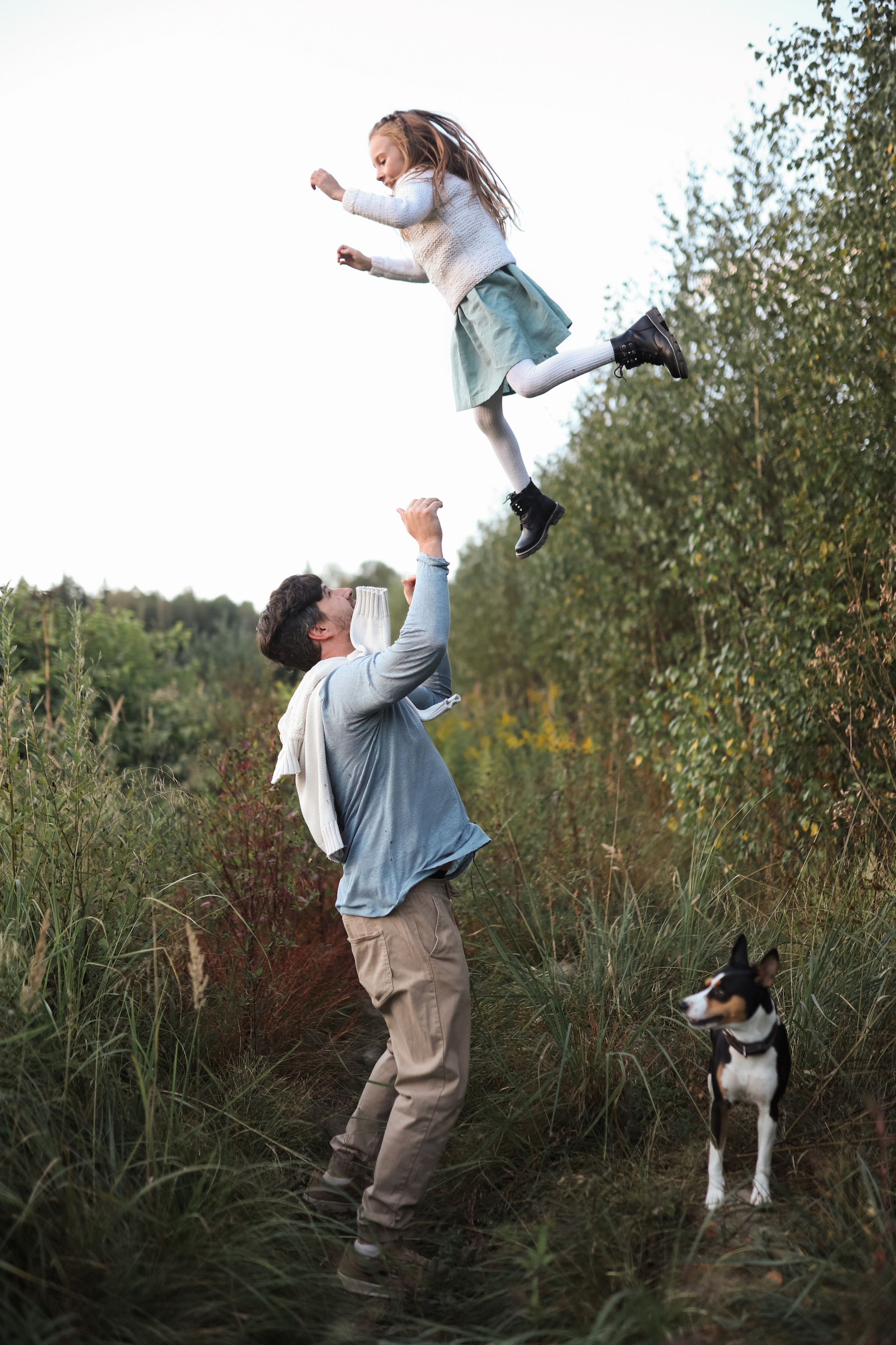 Прогулка с собакой. Семейный фотограф Елизавета Увицкая