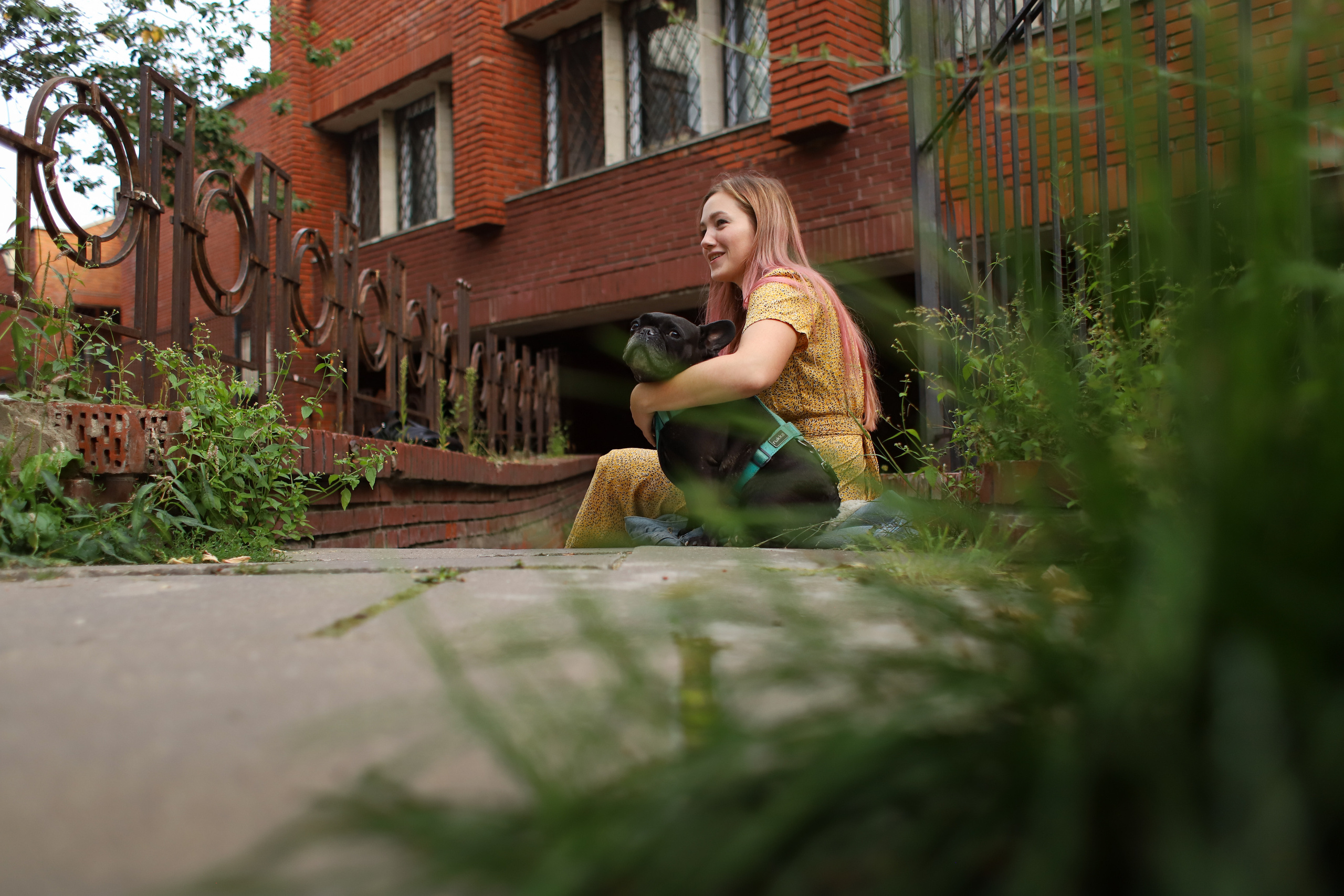 Девушка с собакой. Семейный фотограф Елизавета Увицкая