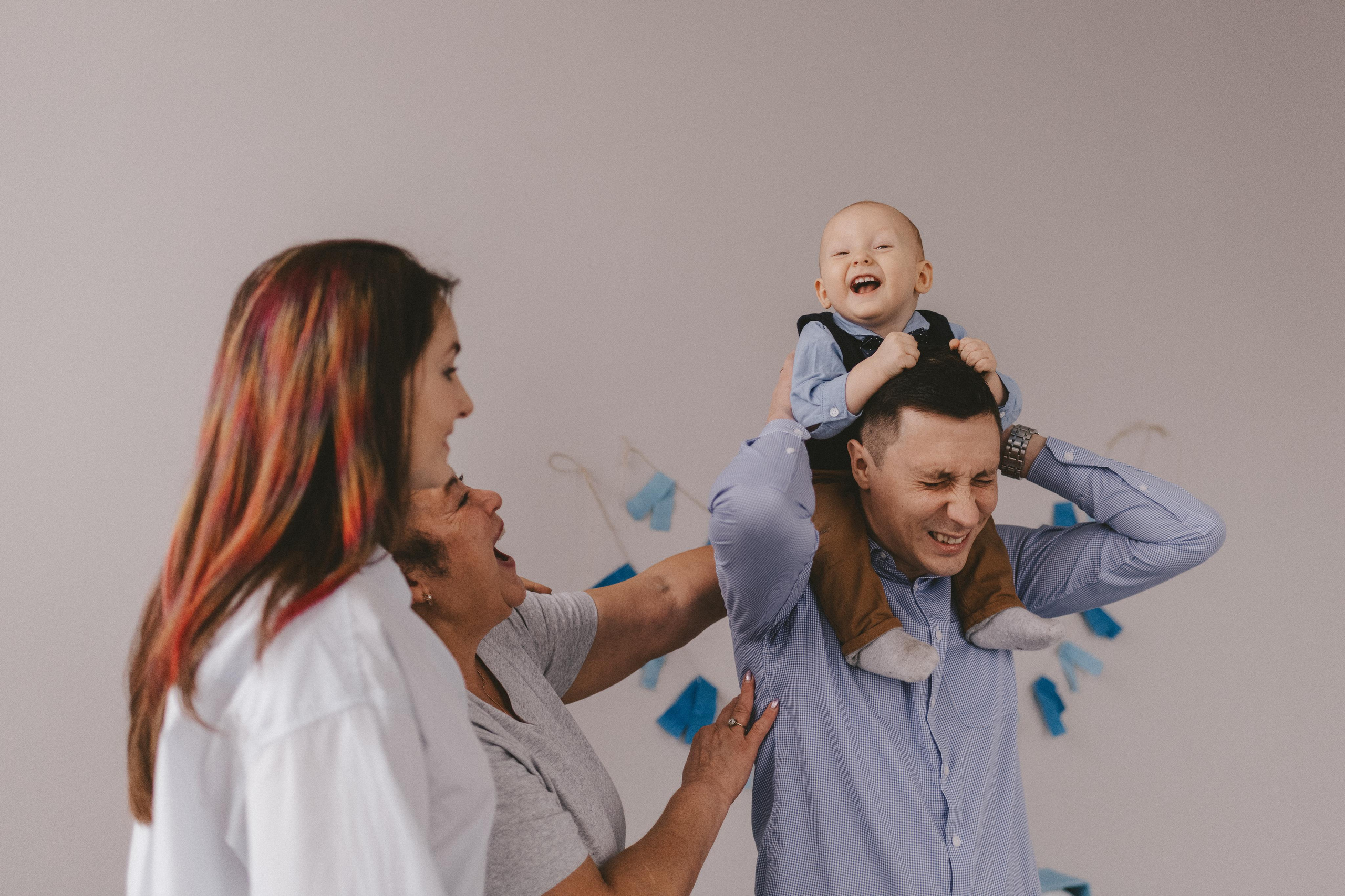 Семейная в студии. Женский и семейный фотограф в Москве Ирина Лысикова