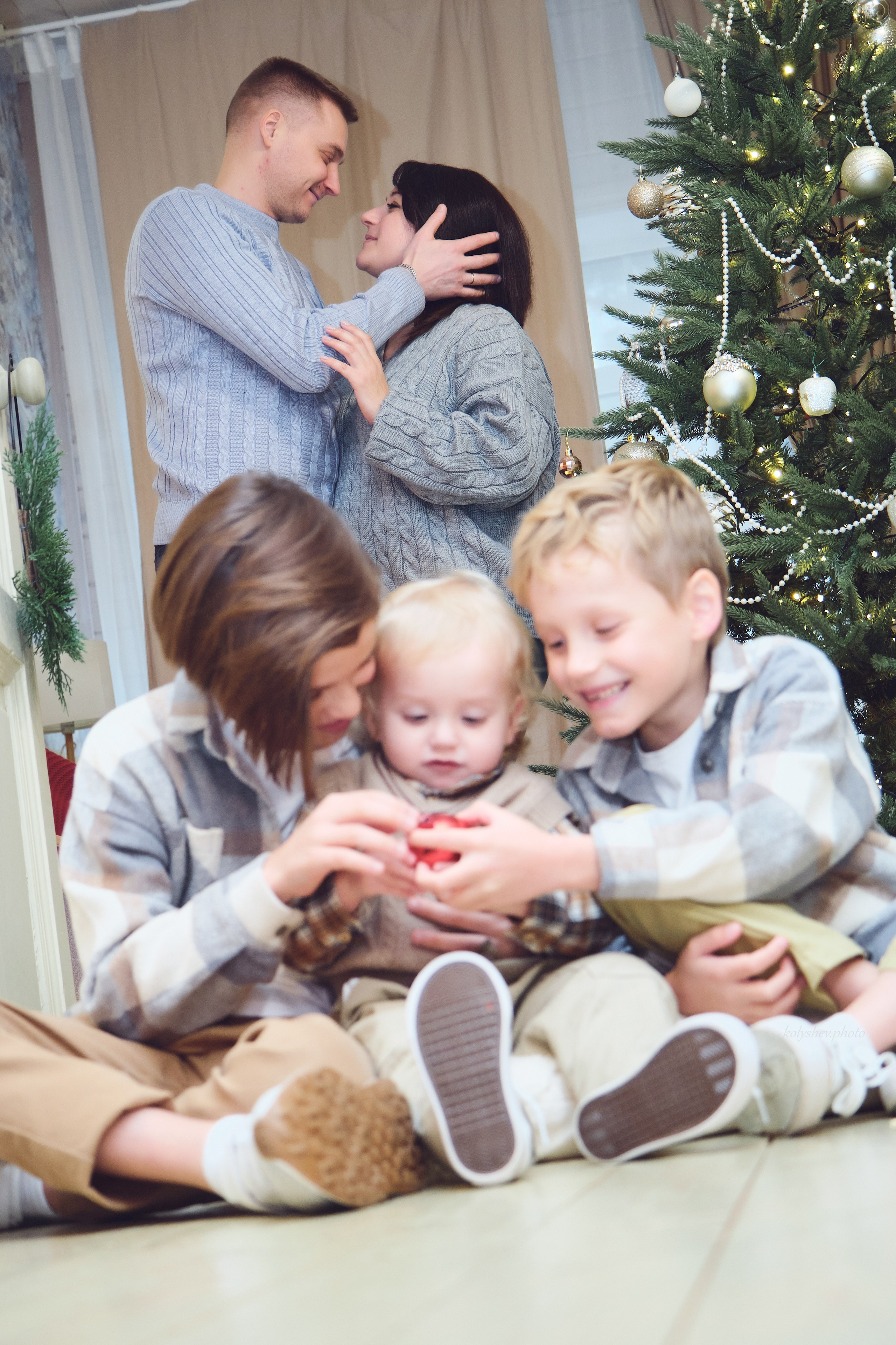 семейная новогодняя фотосессия в Коломне