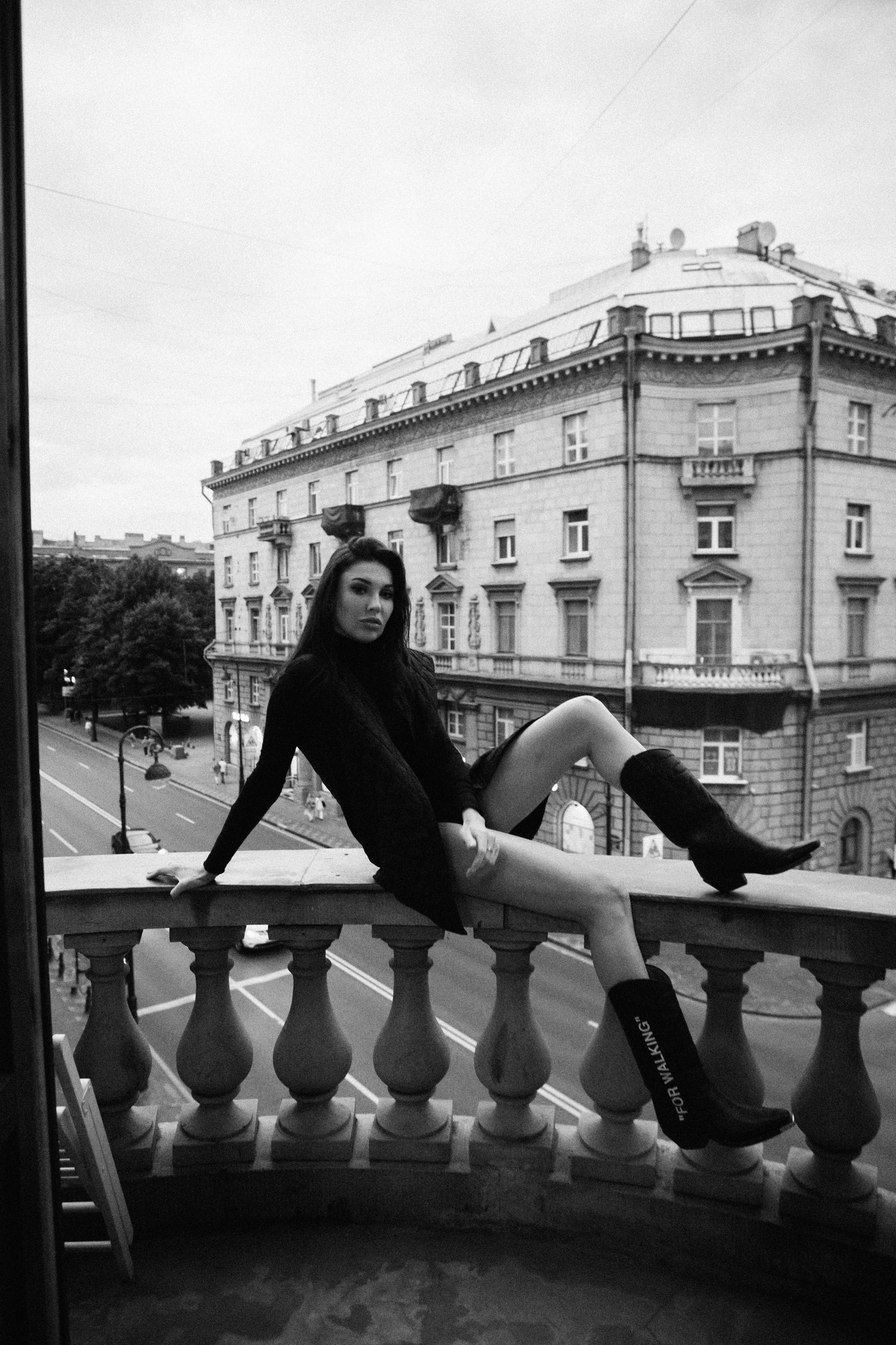 Вероника (съемка на балконе). Фотограф в Москве и Санкт-Петербурге Дарина