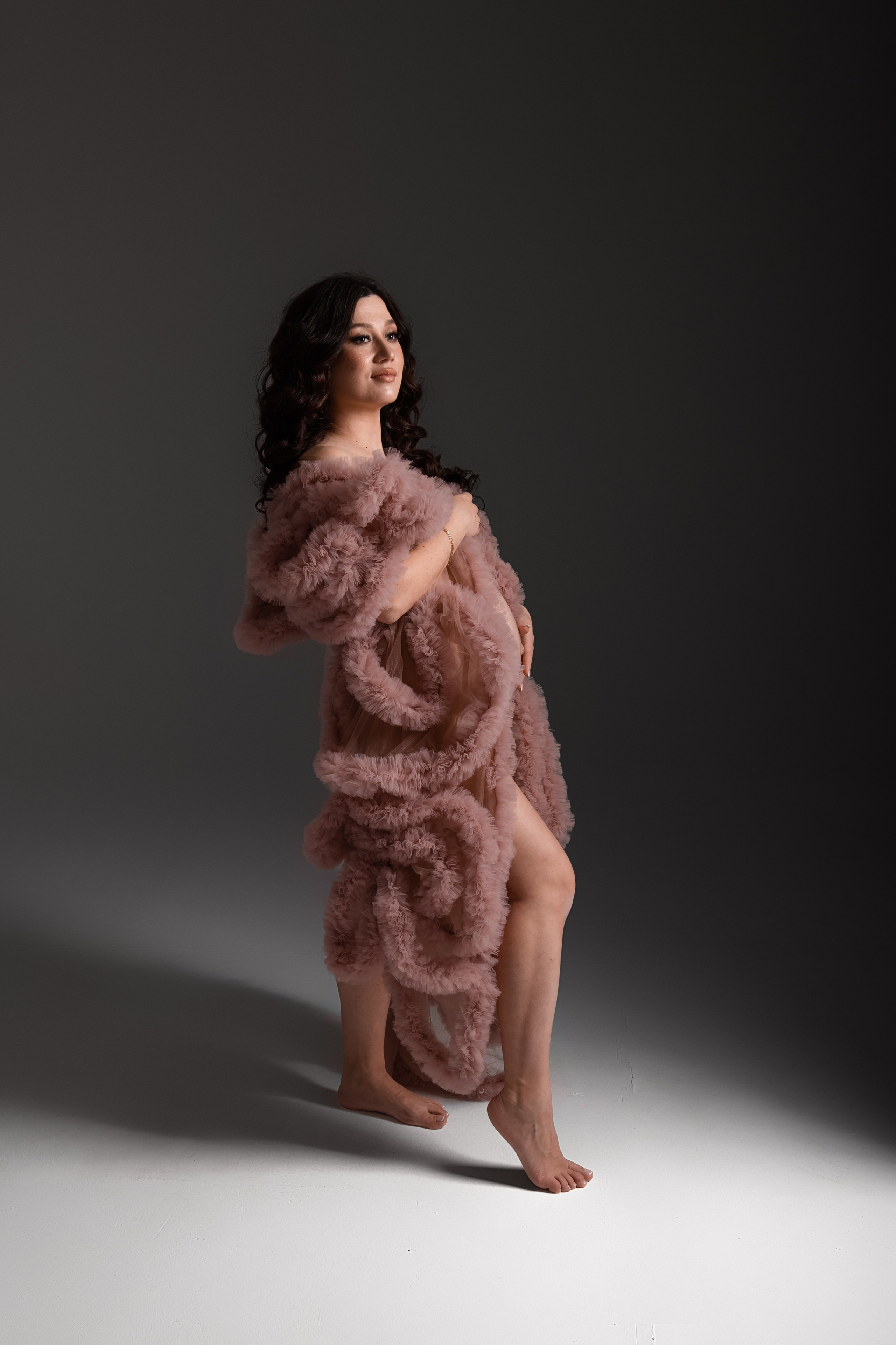Накидка розовая пудра. Фотограф Анна Качан