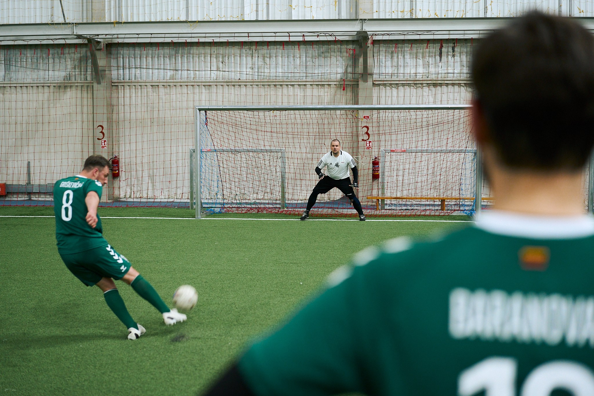 Friendly football match: Seimas of the Republic of Lithuania vs. Sviatlana Tsikhanouskaya’s Office. Photographer in Vilnius