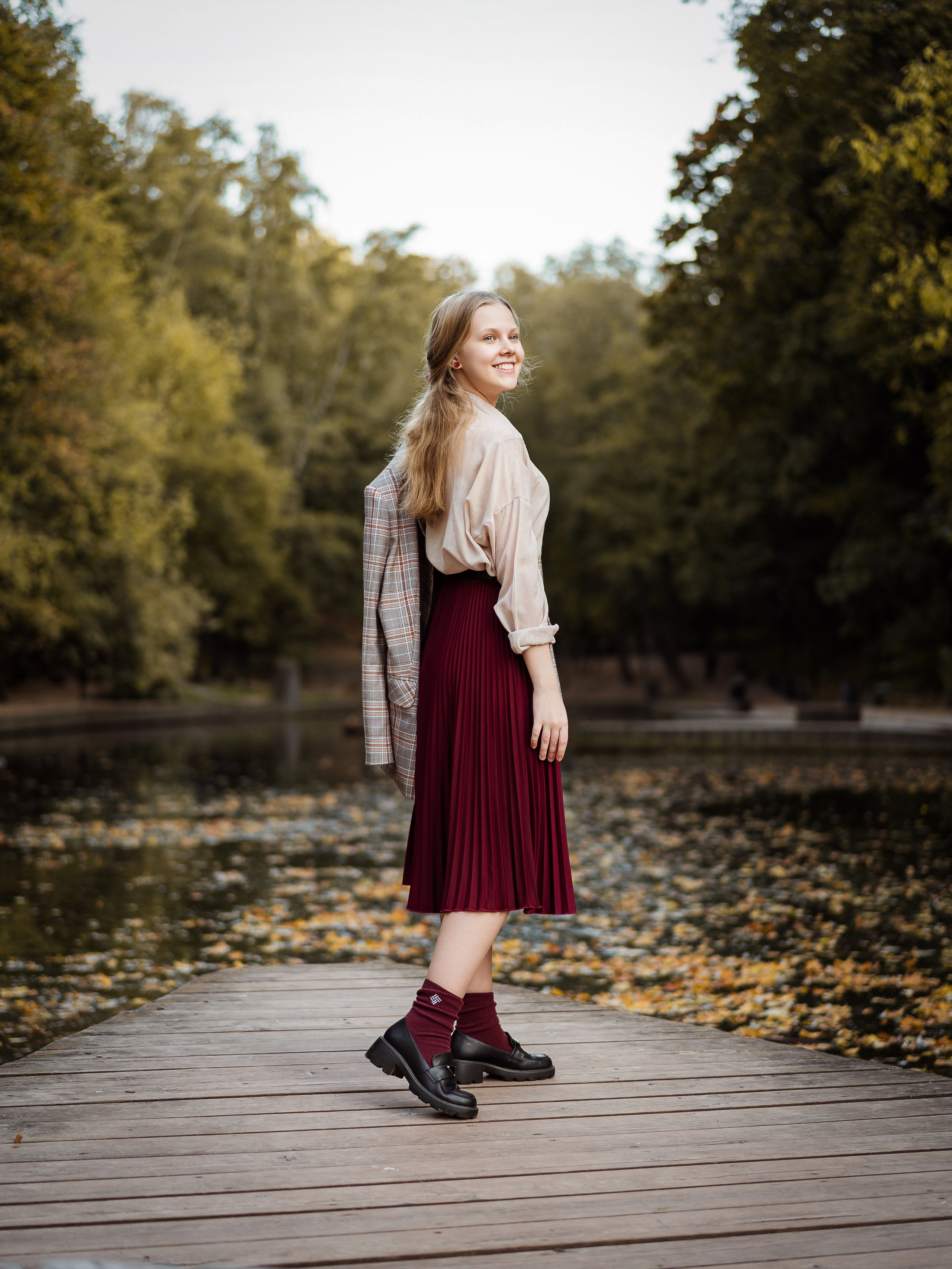 Елена — фотосессия в осеннем стиле. Фотограф Москва