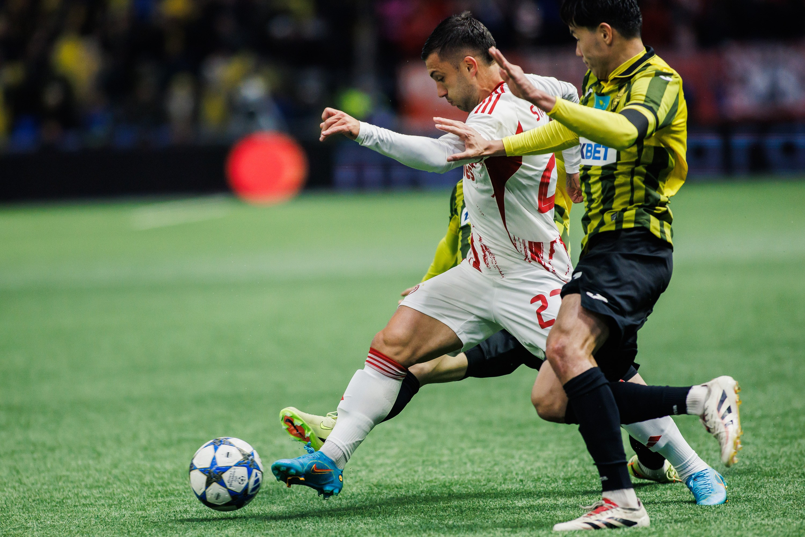 UEFA Champions League 25/26 Kairat — Olympiacos. Photographer Danil Aykin