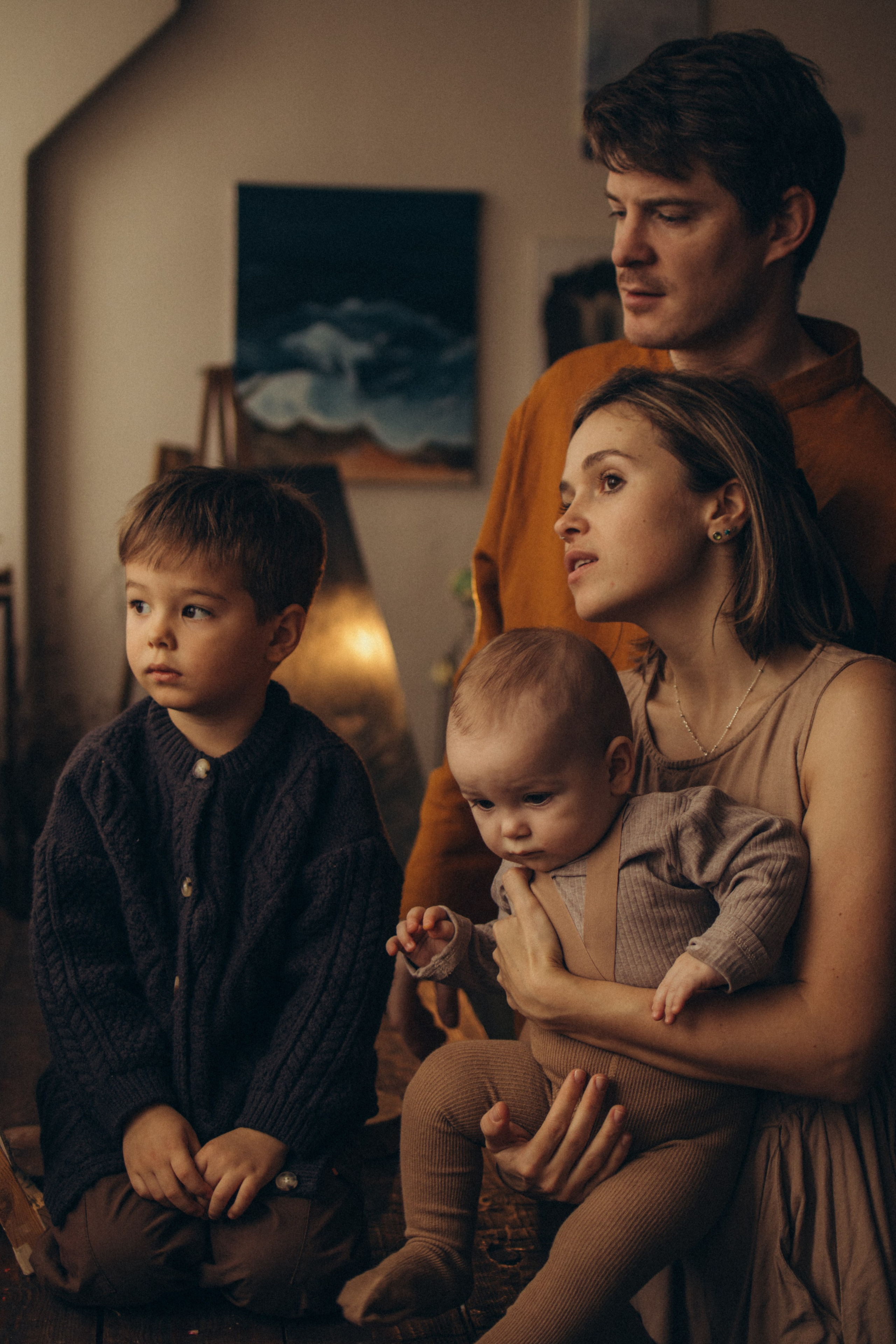 Сергей, Анастасия и малыши Стёпа и Мироша. Семейный фотограф Москва