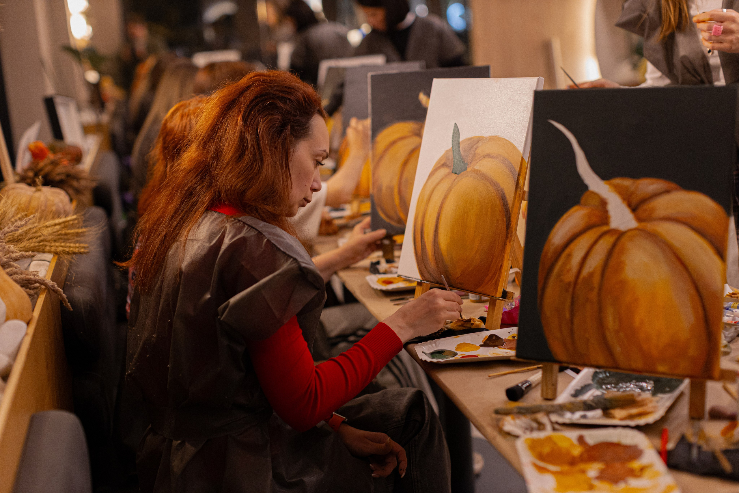 МК Тыква в кафе Здрасте. Анастасия Ракчеева Художник