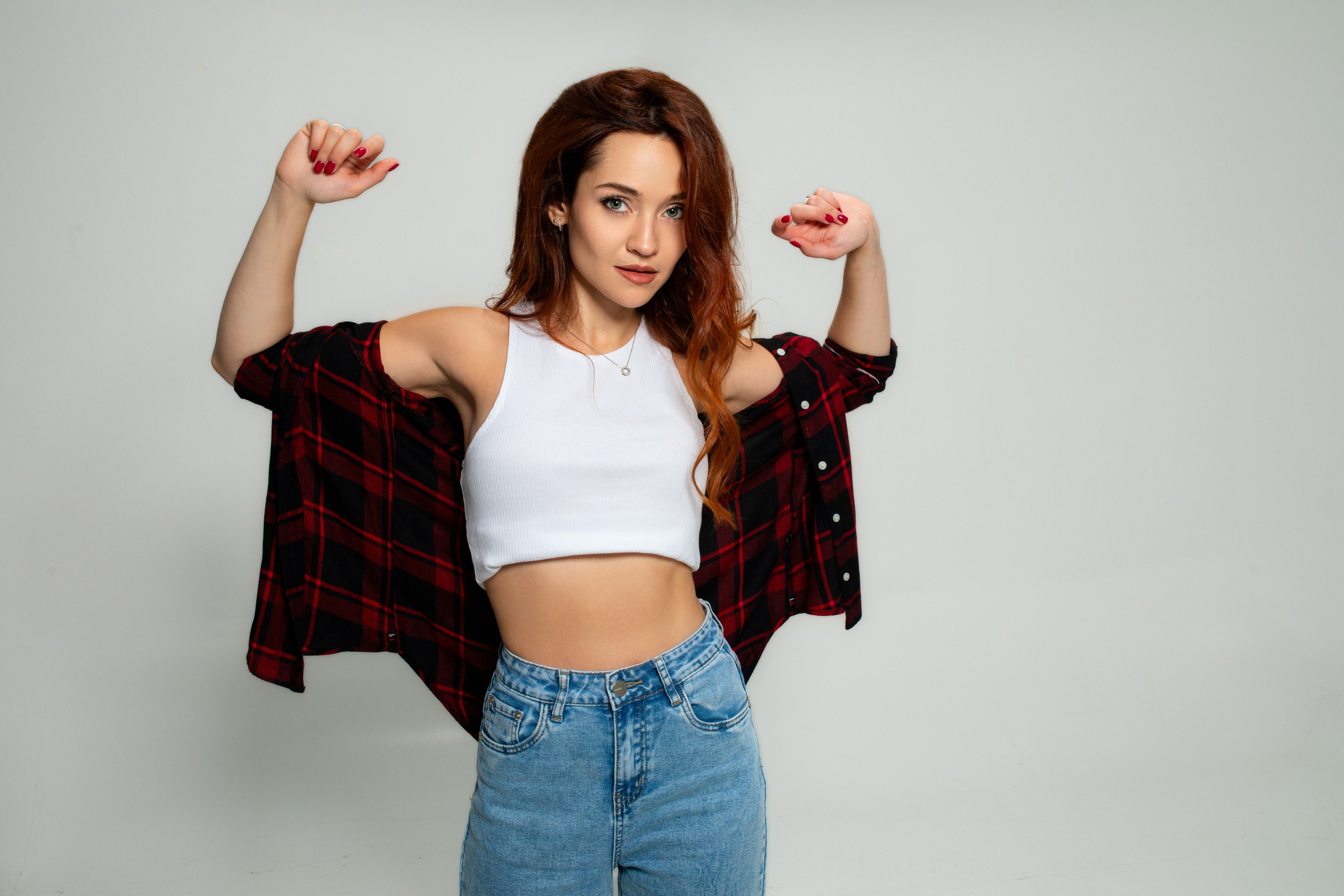 Студийный фотосет с Еленой в интерьере и на циклораме в формате для «себя»