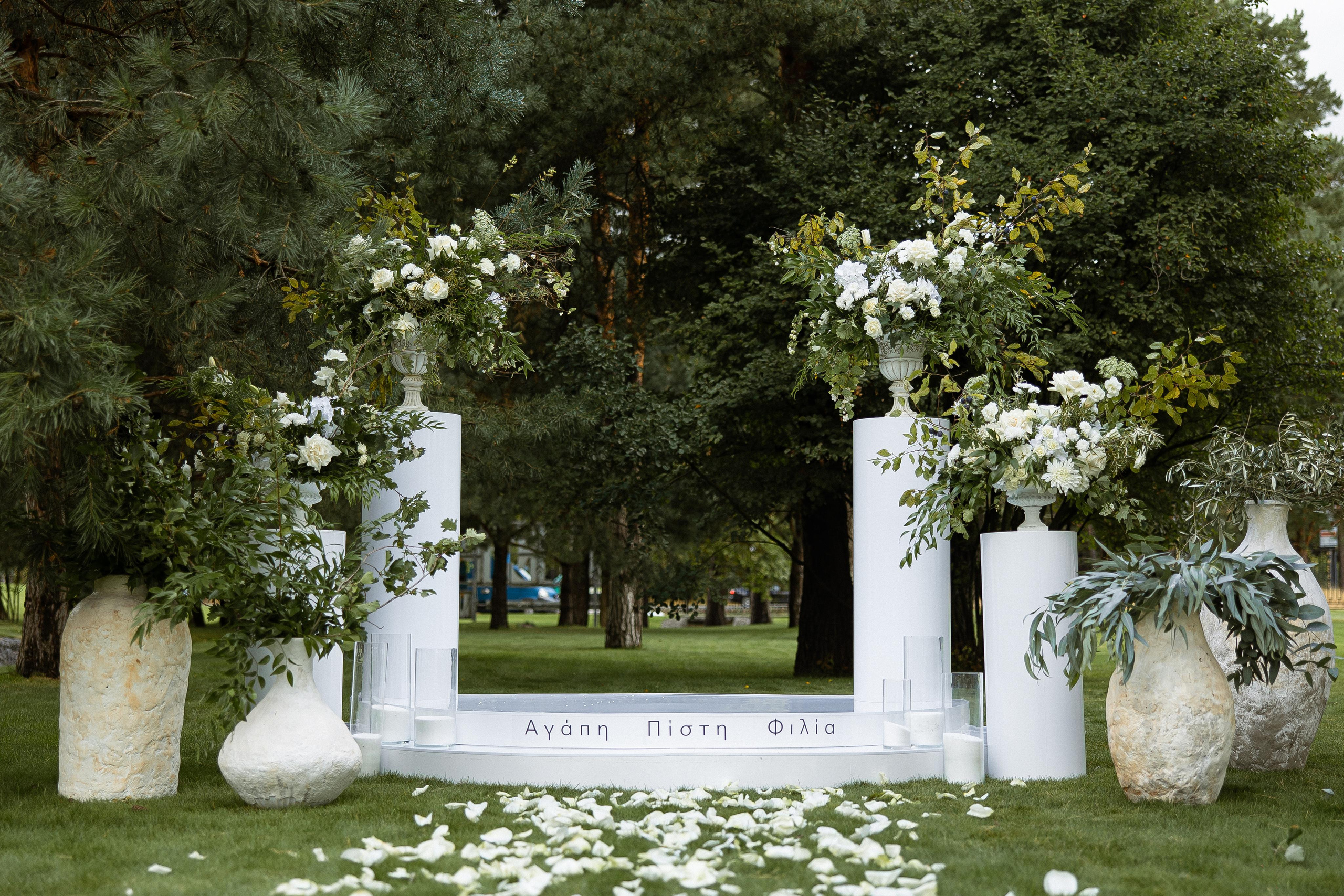 Большая греческая свадьба. VENSKAYA WEDDING & EVENT PLANNER