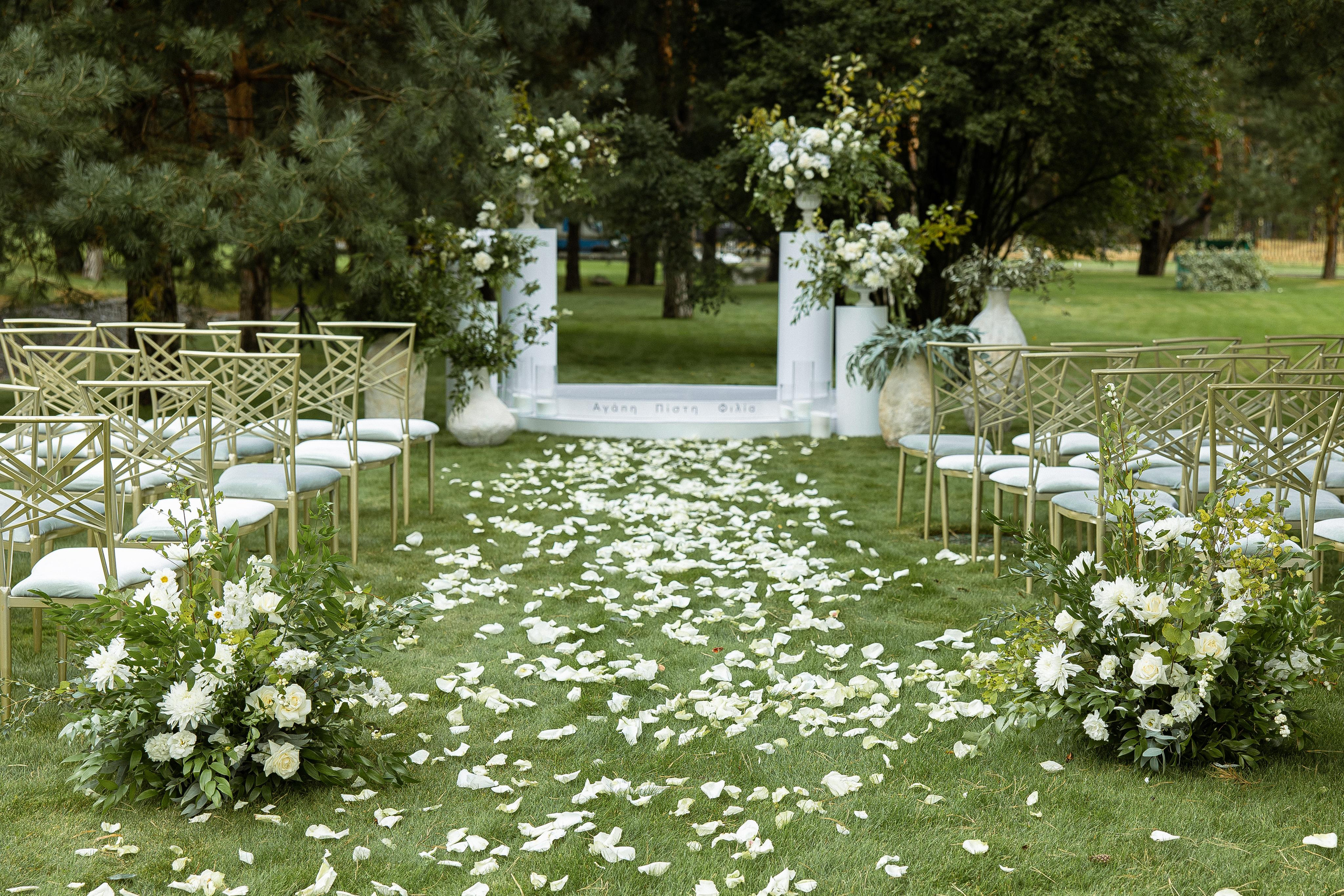 Большая греческая свадьба. VENSKAYA WEDDING & EVENT PLANNER