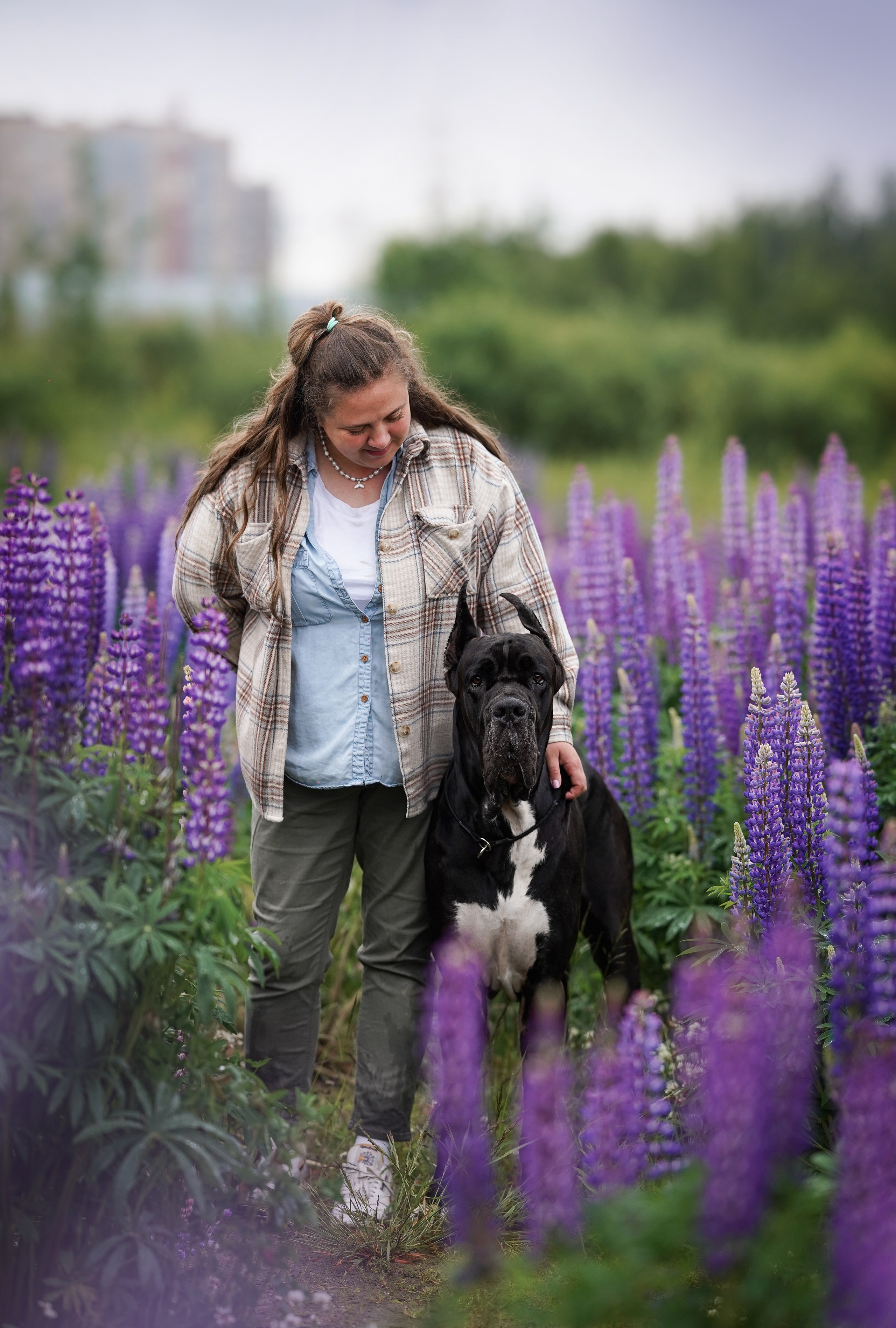 Вика и Трофей люпины. Фотограф-анималист в Санкт-Петербурге Яна Мартынова