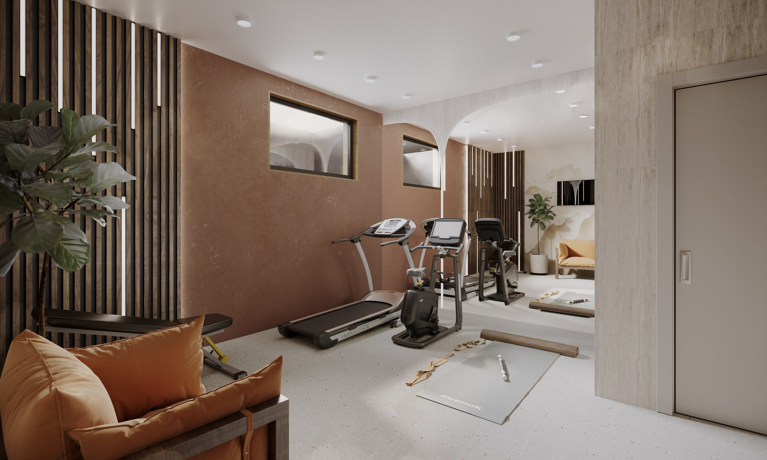 Home gym «Pigment». Портфолио 3D визуализатора