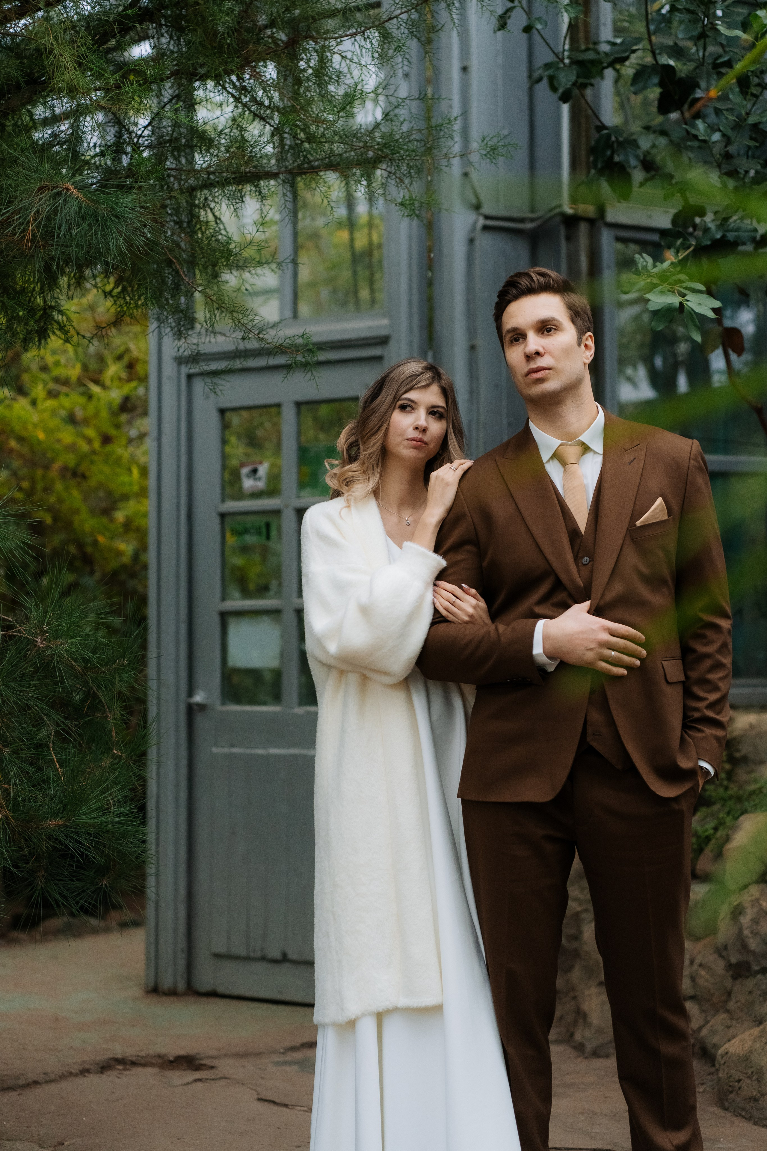 Свадебная фотосессия в оранжерее, Москва. Свадебный фотограф в Москве Анна Полушина