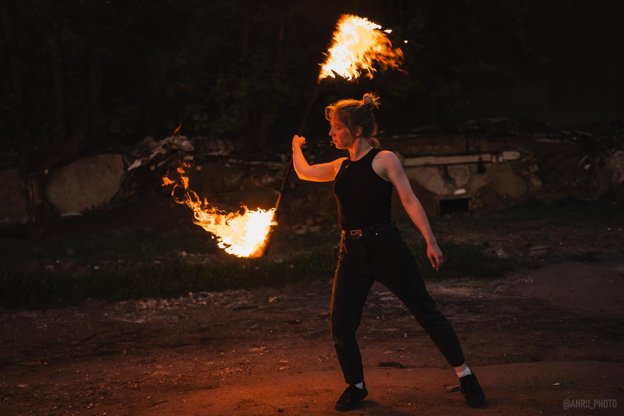 Огненная тренировка. Репортажный фотограф Анастасия Рубцова